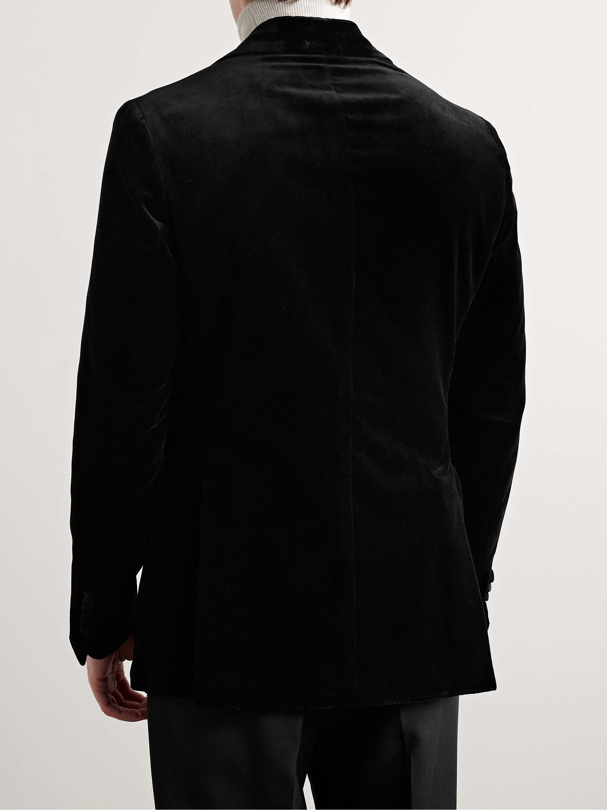 Cotton-Velvet Tuxedo Jacket view