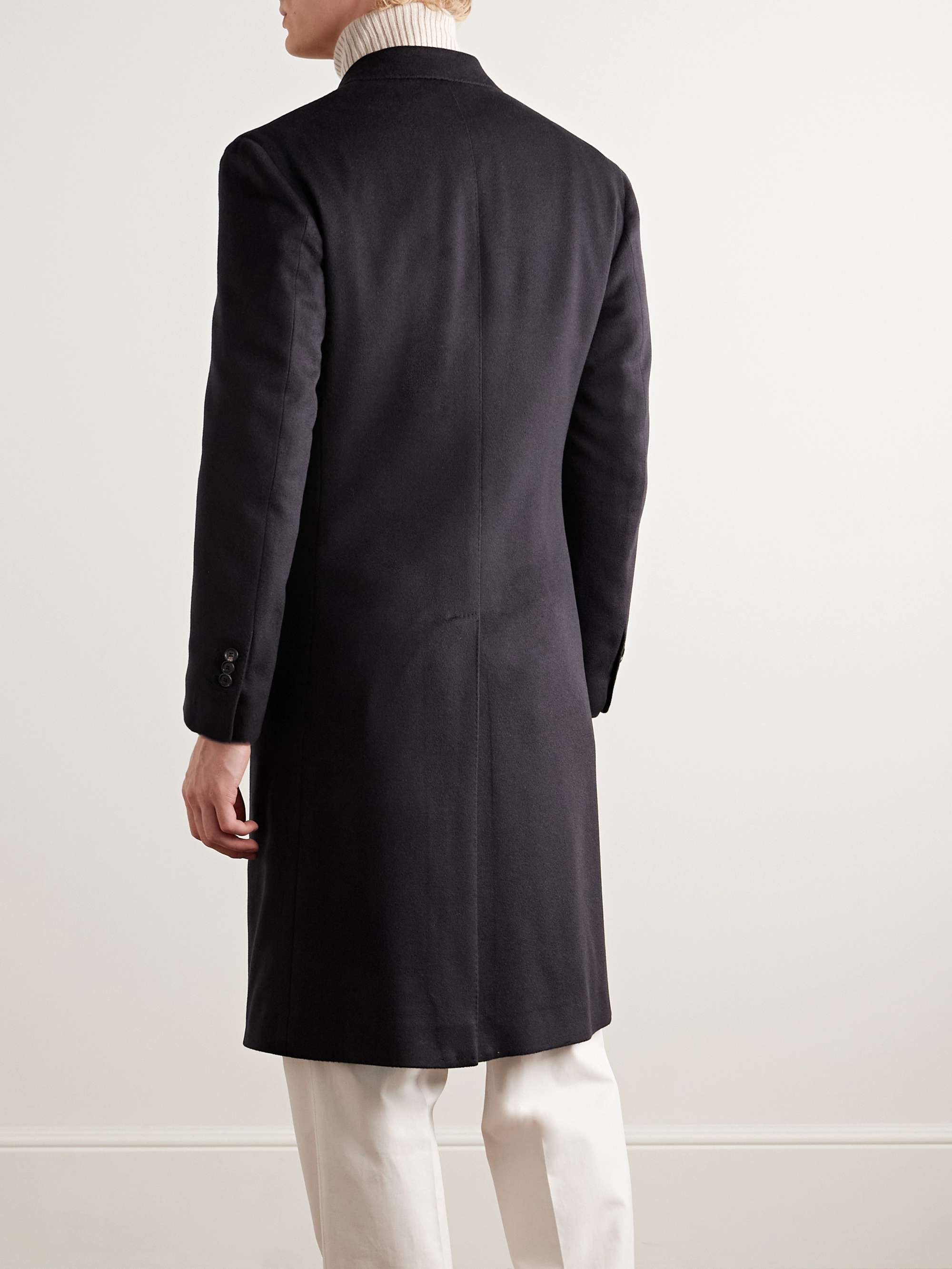 Double-Breasted Cashmere-Felt Overcoat view
