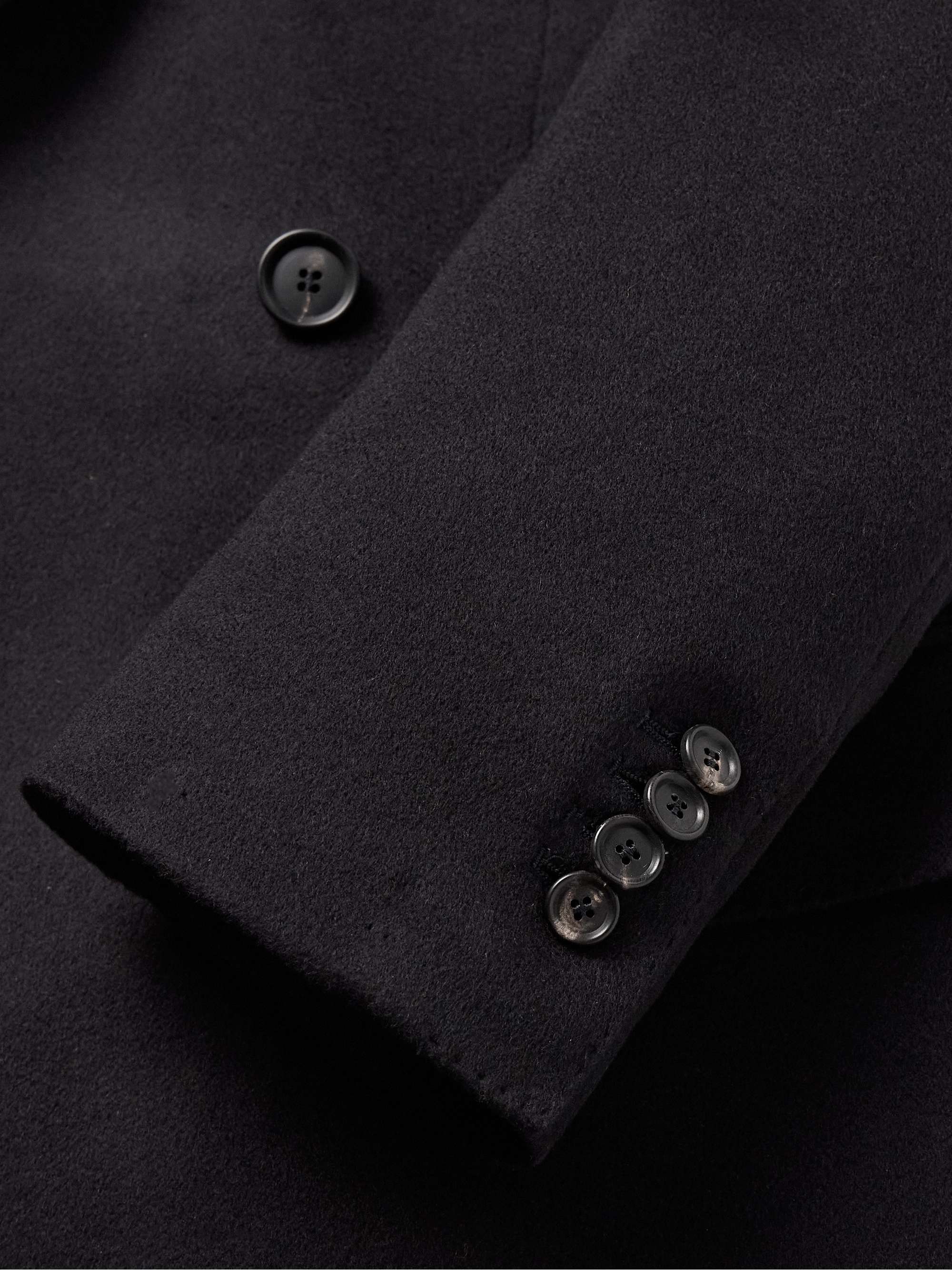 Double-Breasted Cashmere-Felt Overcoat view