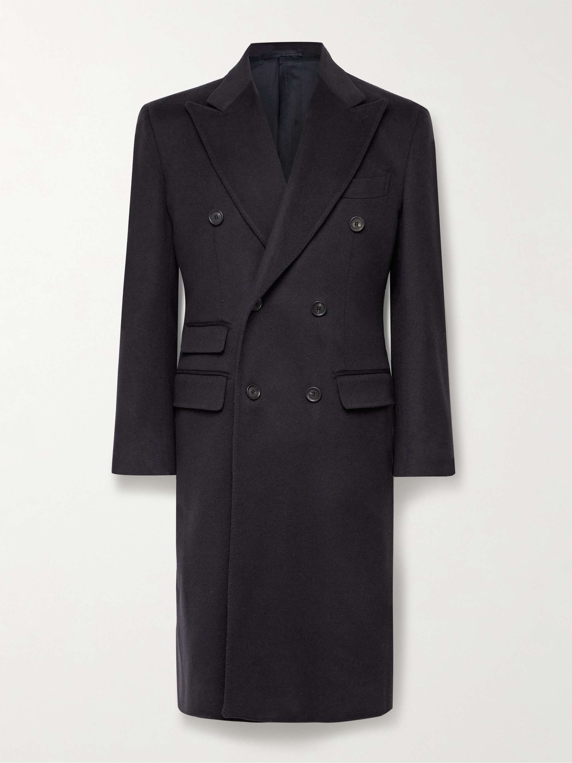 Double-Breasted Cashmere-Felt Overcoat view