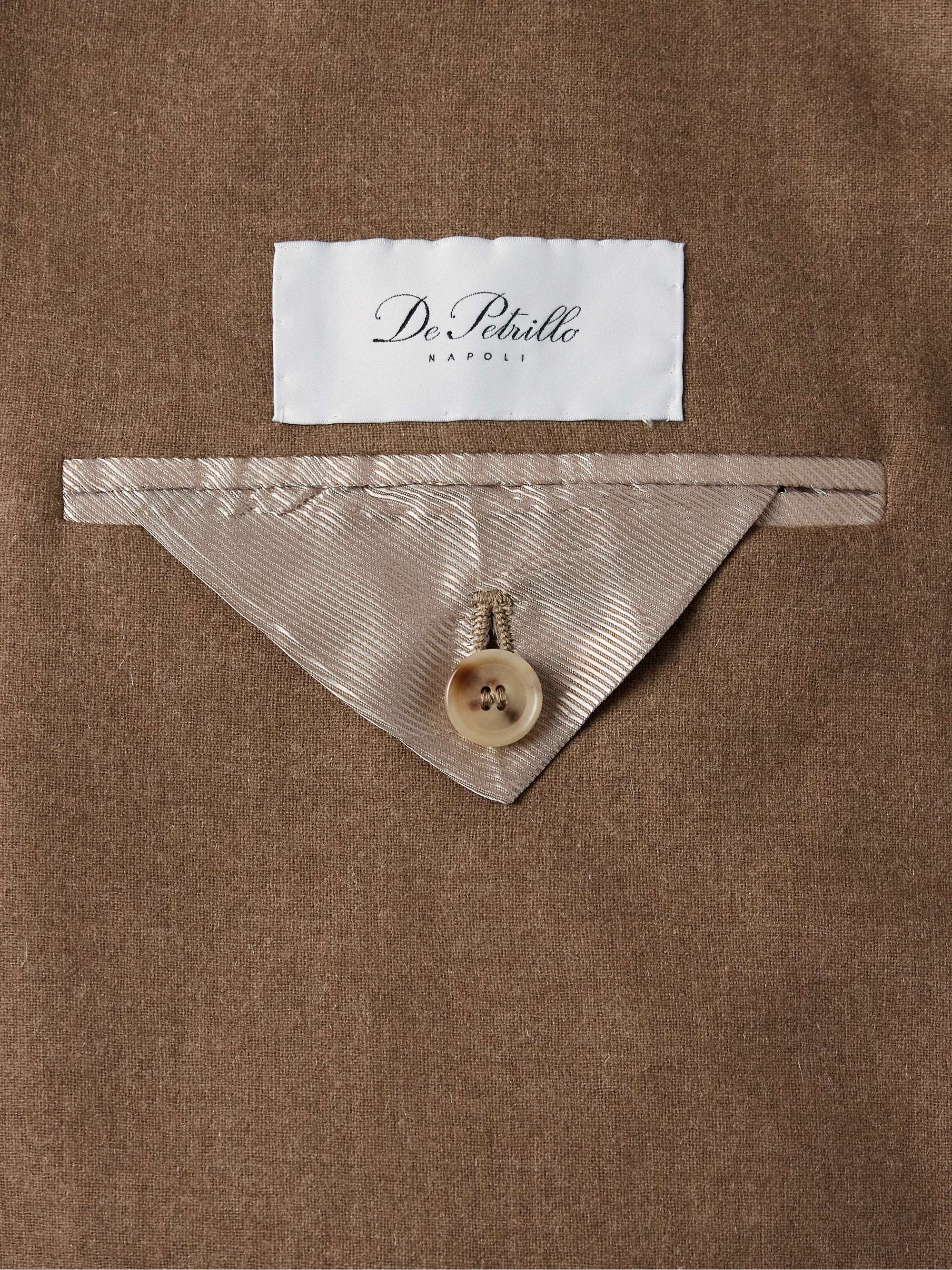 Unstructured Double-Breasted Wool-Blend Suit Jacket view