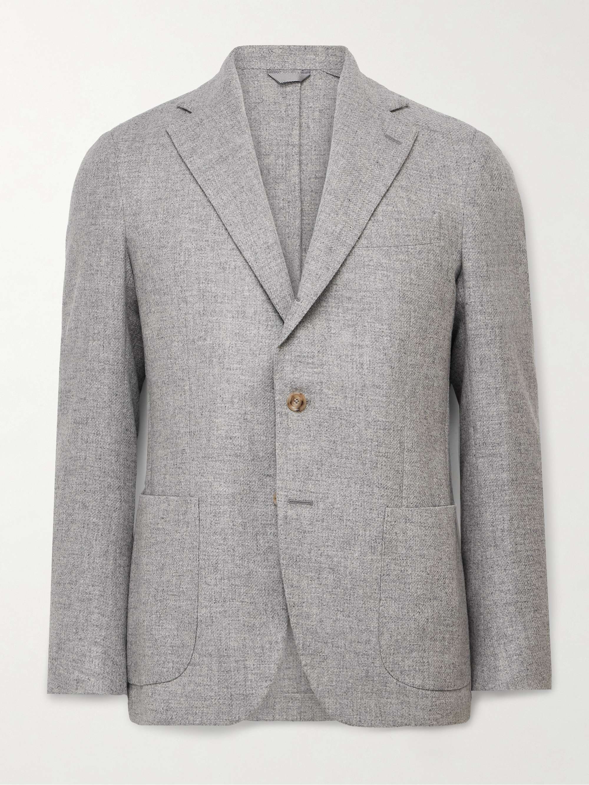 Slim-Fit Virgin Wool and Cashmere-Blend Blazer view