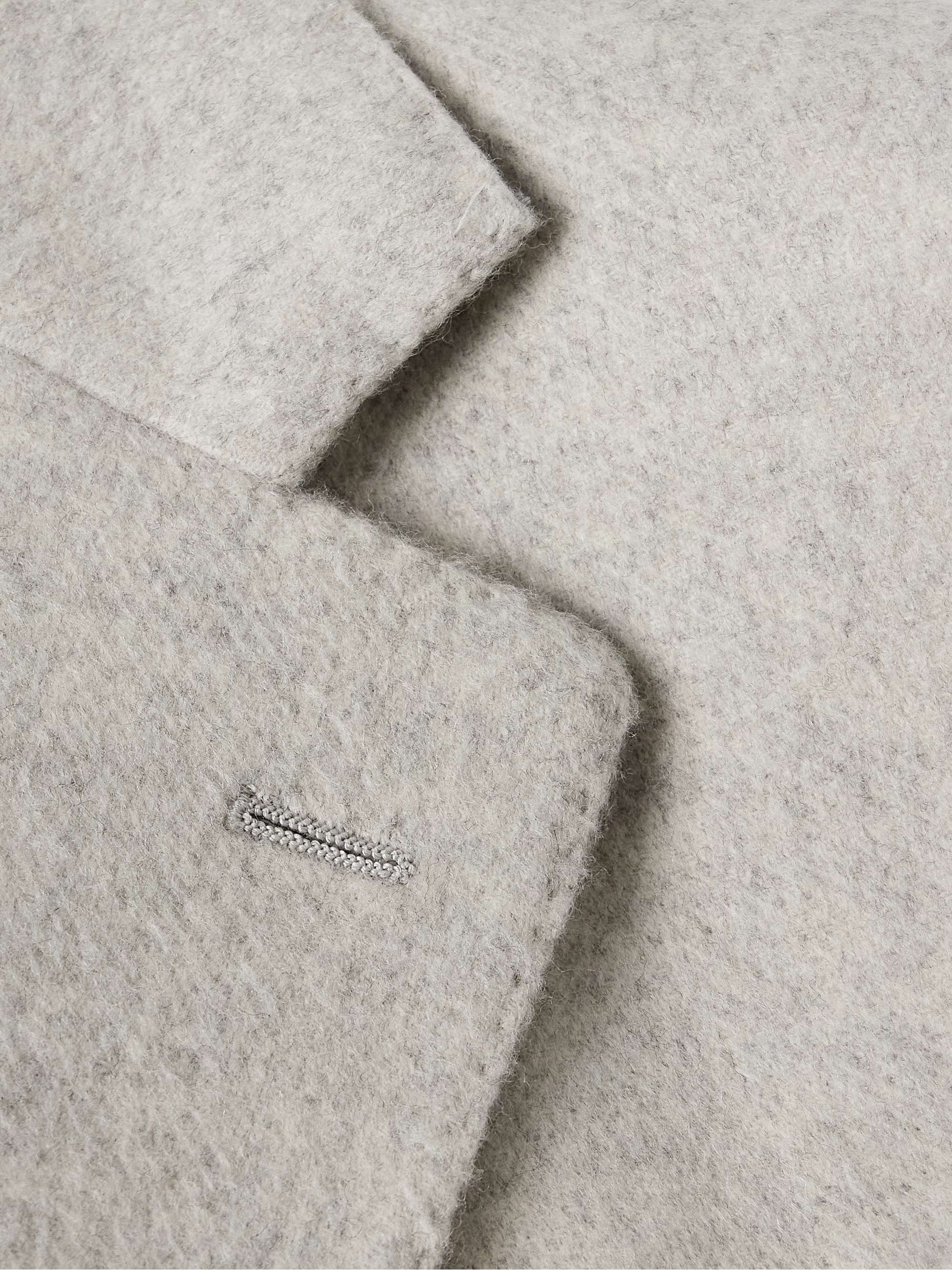 Herringbone Virgin Wool and Cashmere-Blend Overcoat view