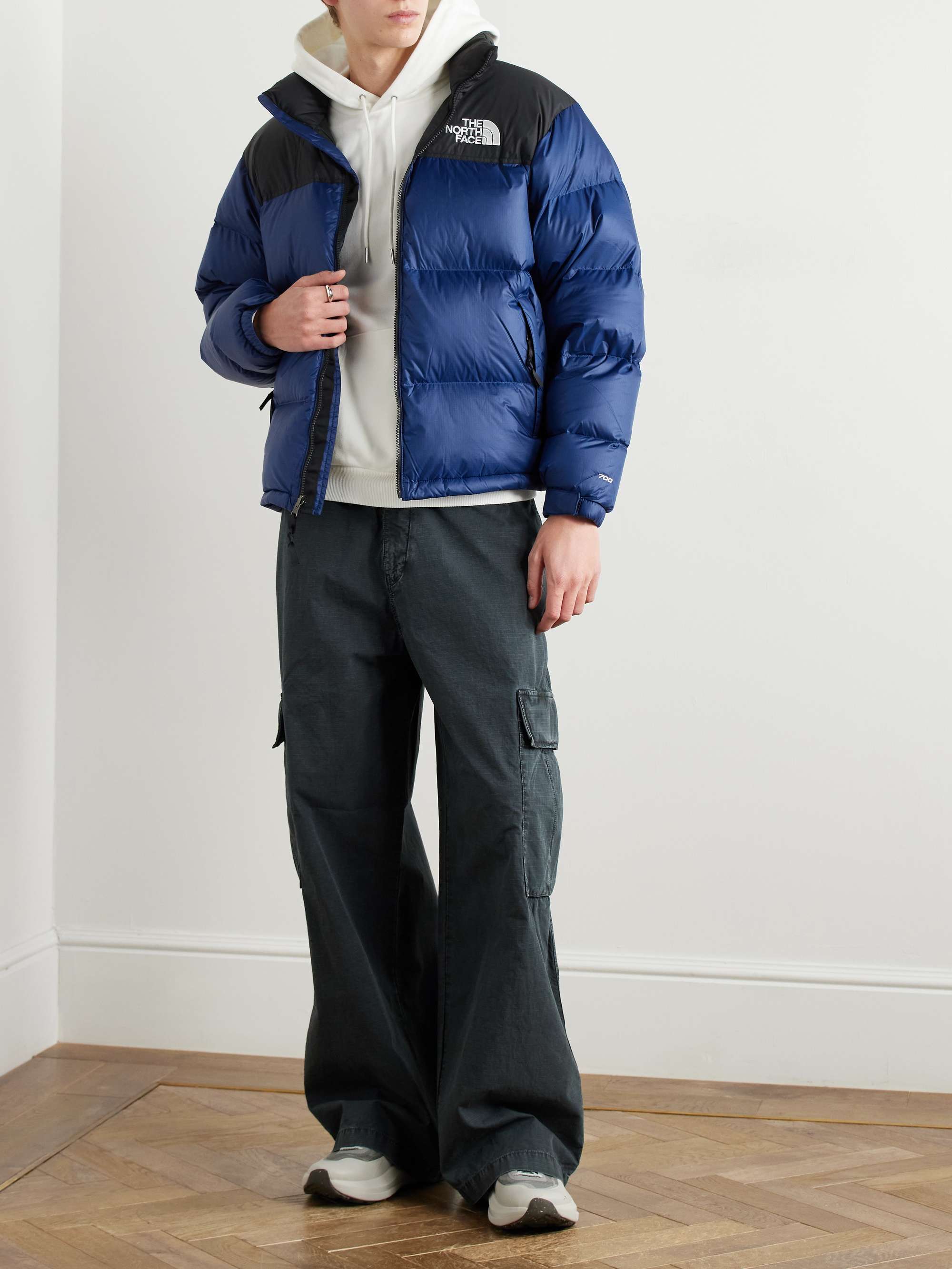 1996 Retro Nuptse Quilted Nylon-Ripstop Hooded Down Jacket view