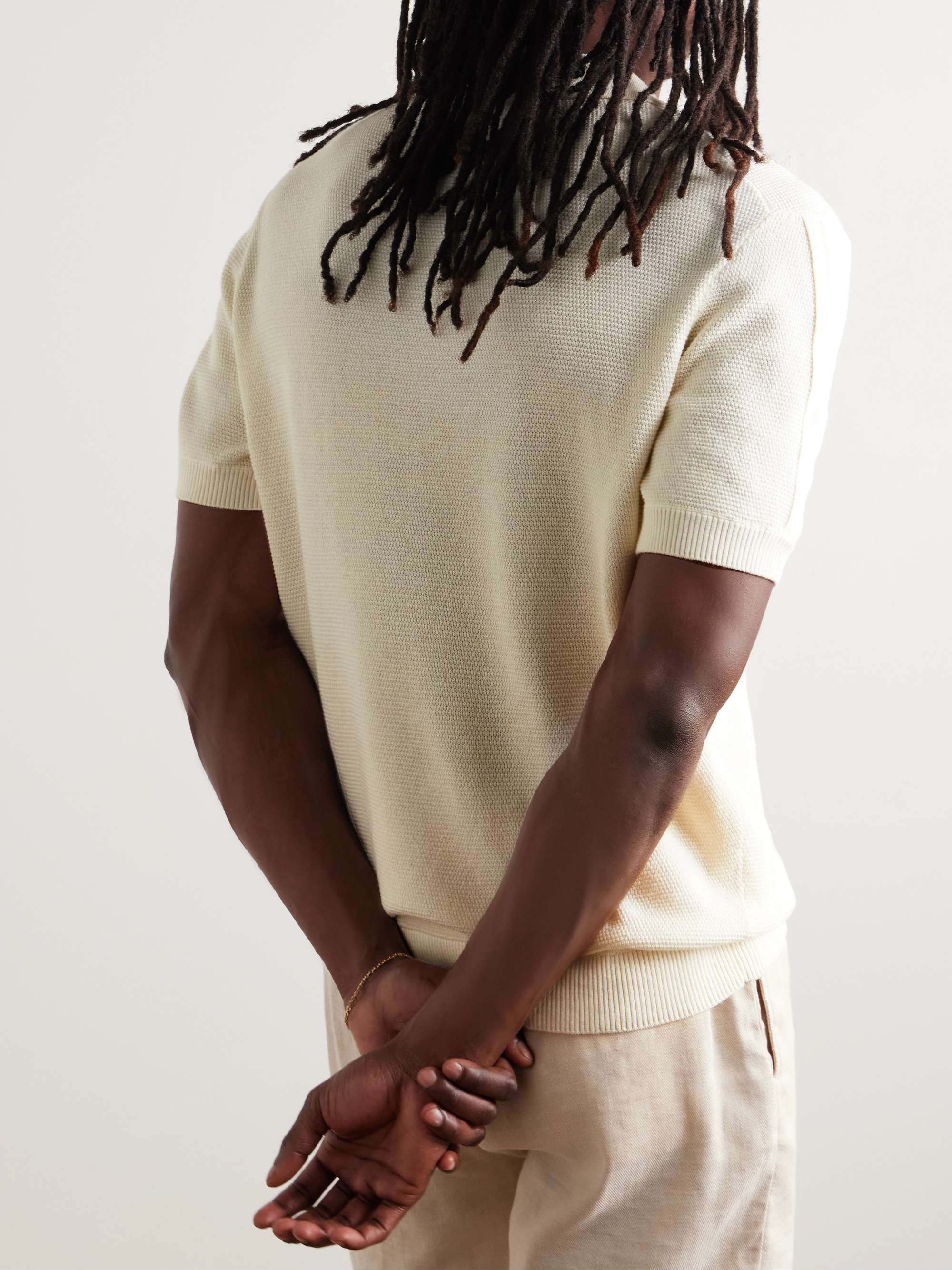Rino Slim-Fit Cotton-Piqué Polo Shirt view