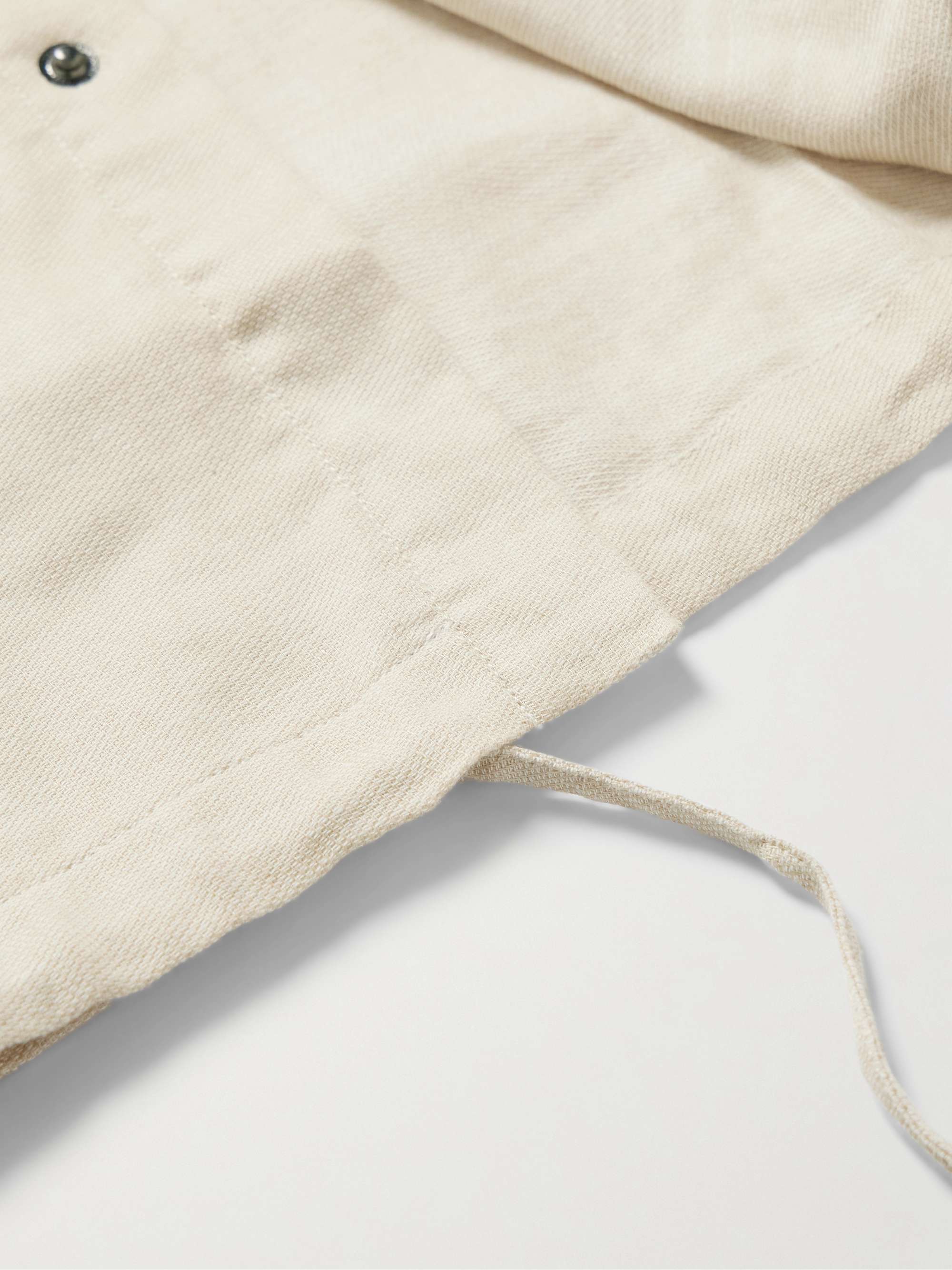 Diego Linen and Cotton-Blend Coach Jacket view