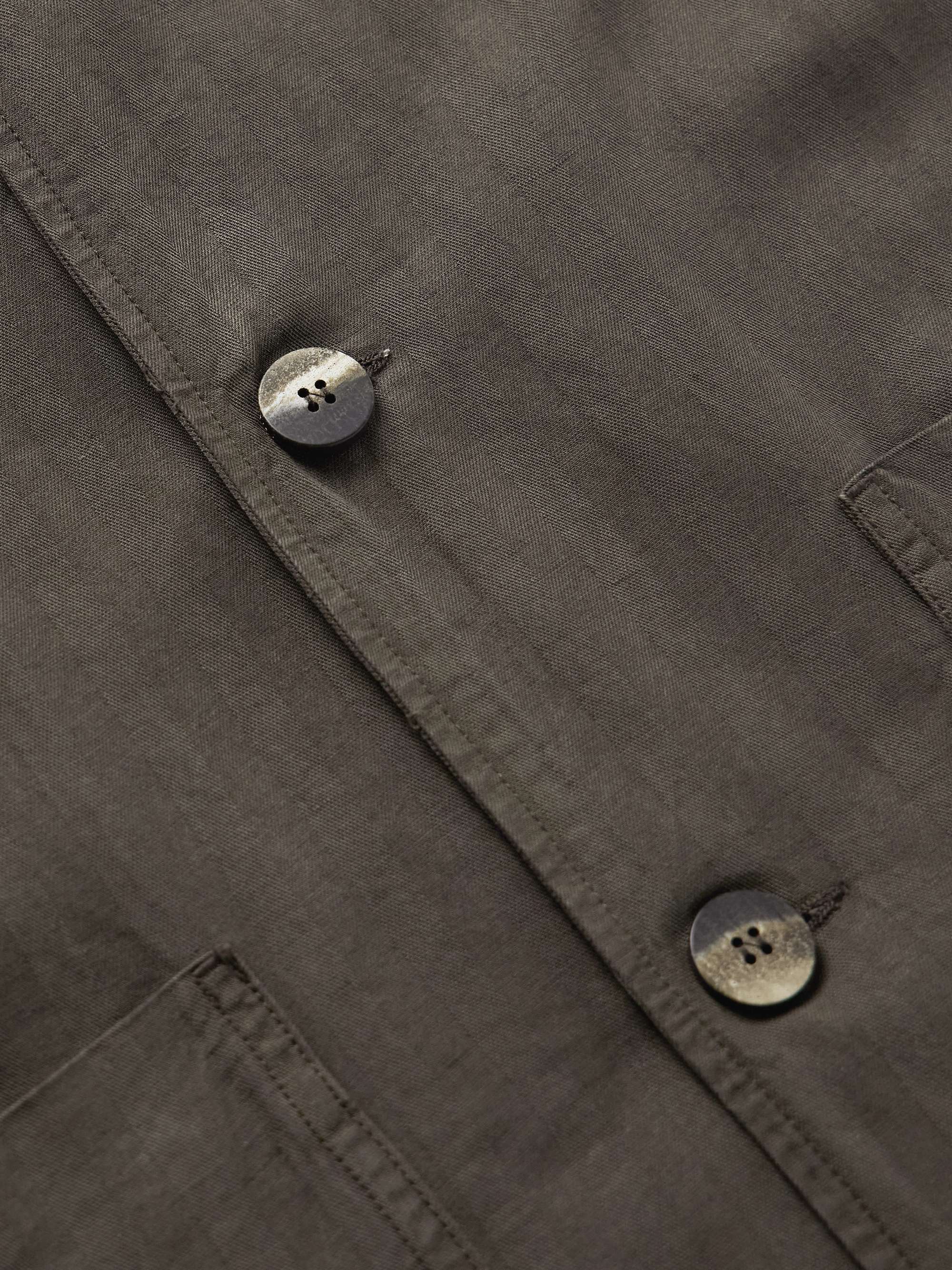 Lima Unstructured Lyocell, Linen and Cotton-Blend Blazer view