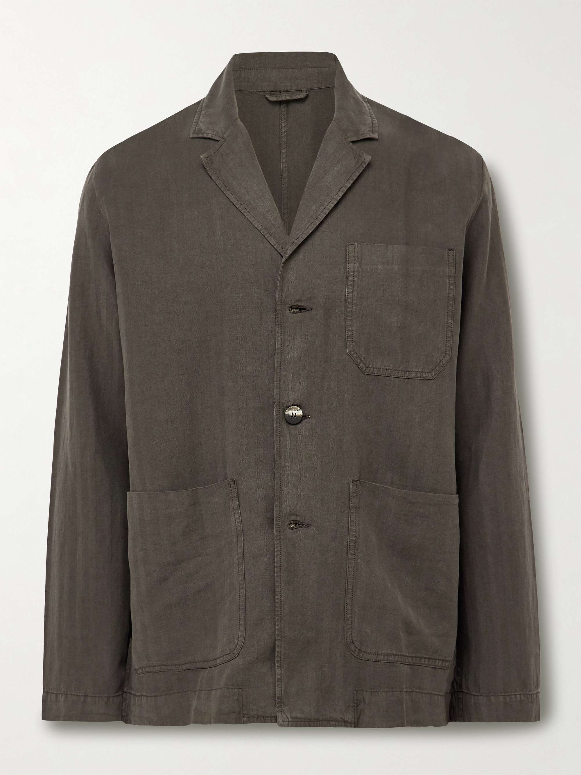 Lima Unstructured Lyocell, Linen and Cotton-Blend Blazer view