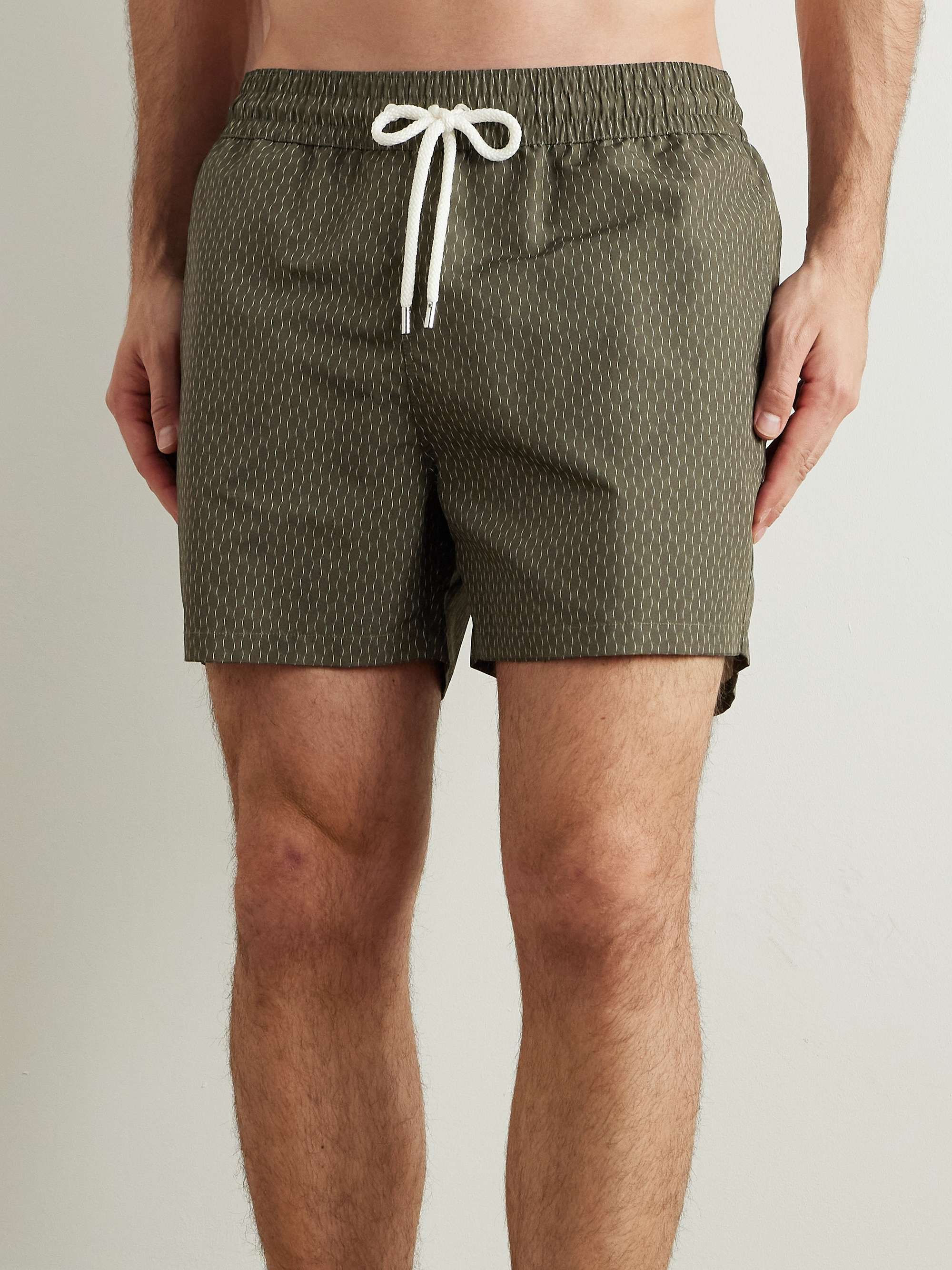 Rio Straight-Leg Mid-Length Printed Recycled Swim Shorts view
