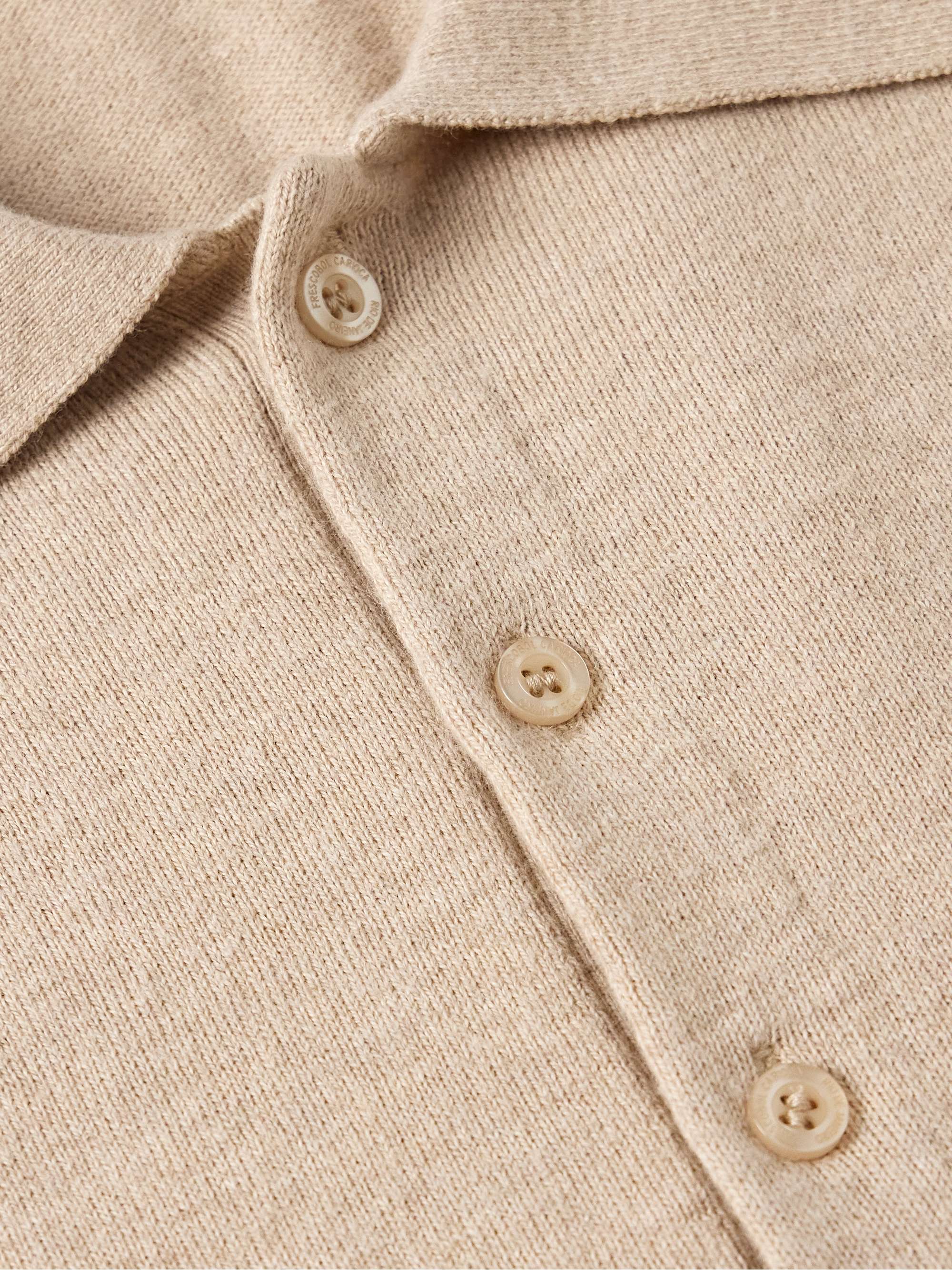 Teo Cotton and Cashmere-Blend Polo Shirt view