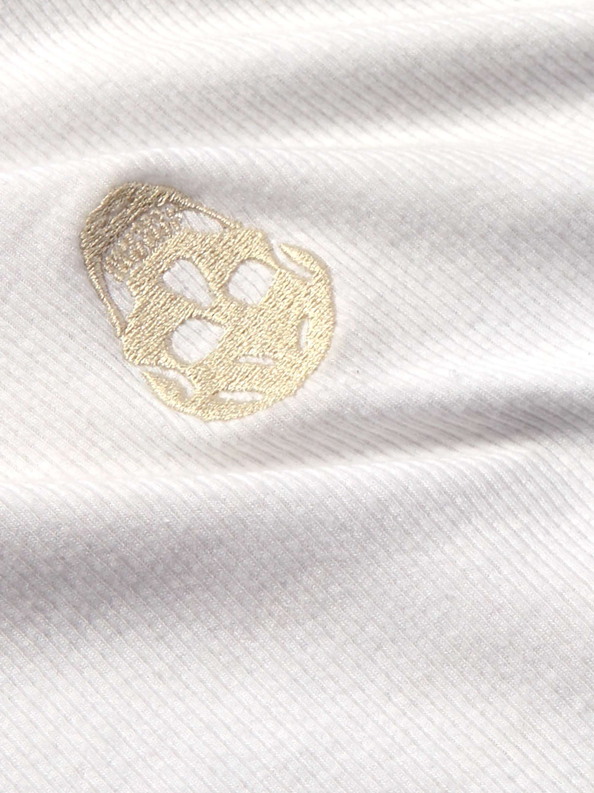 Slim-Fit Logo-Embroidered Ribbed Stretch-Cotton Tank view