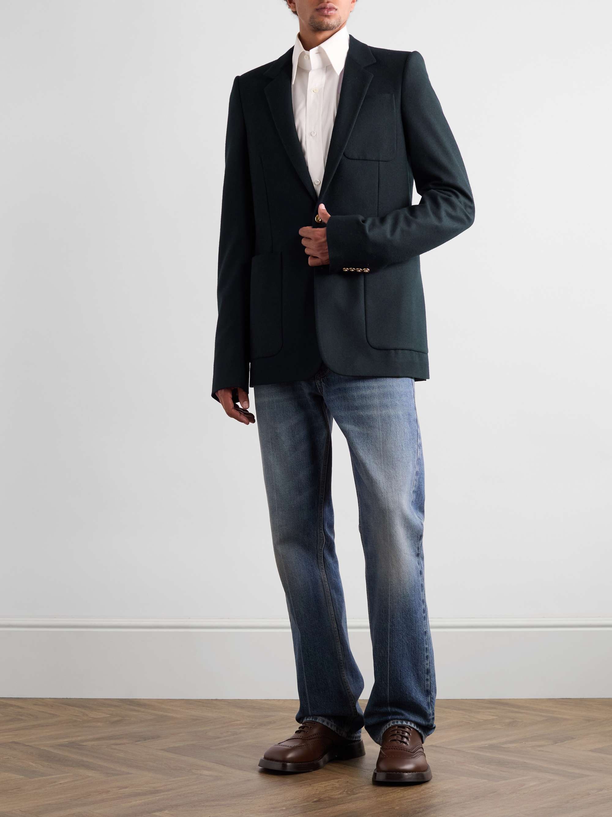 Wool-Felt Blazer view