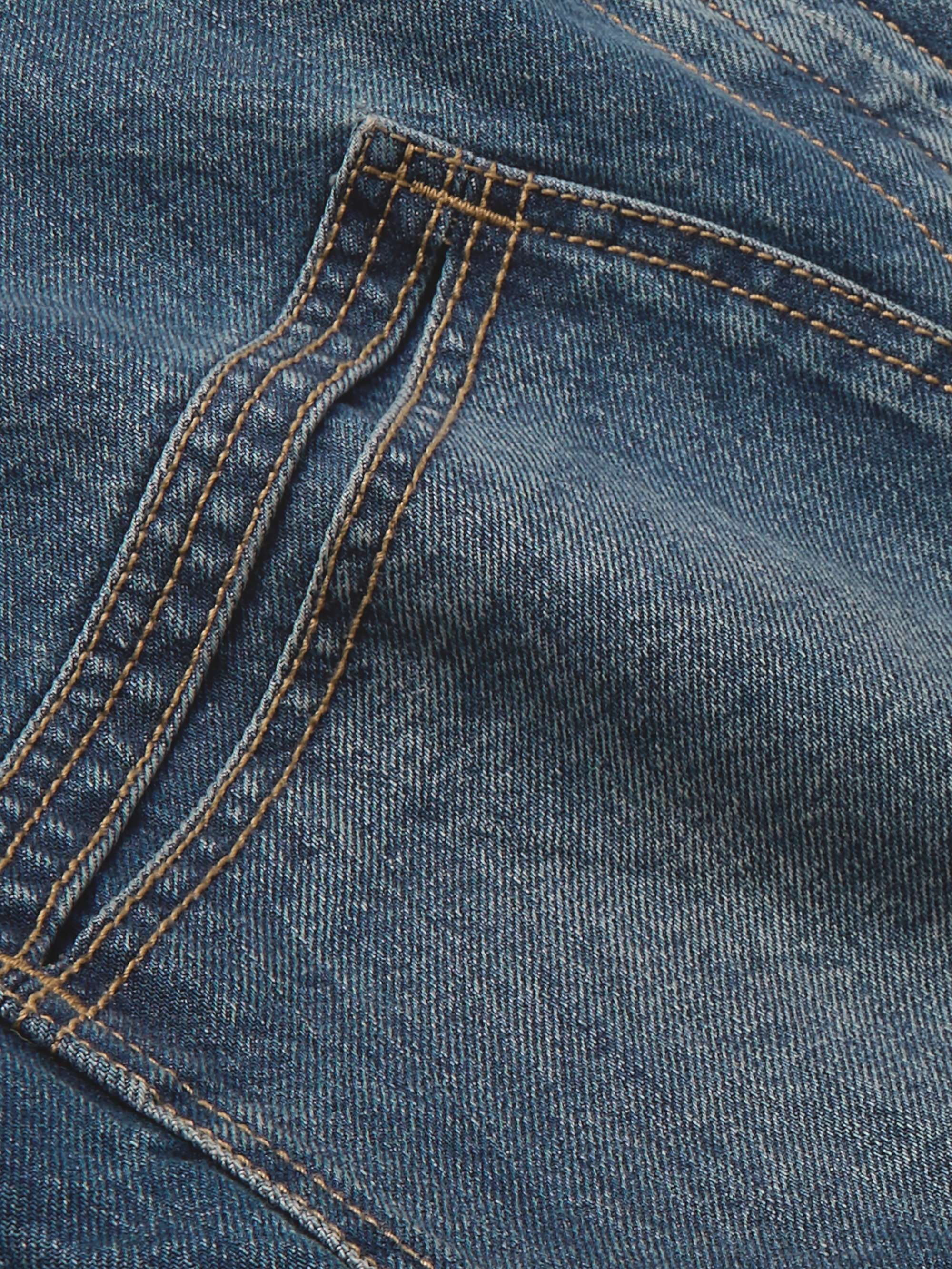 Suede-Trimmed Denim Jacket view