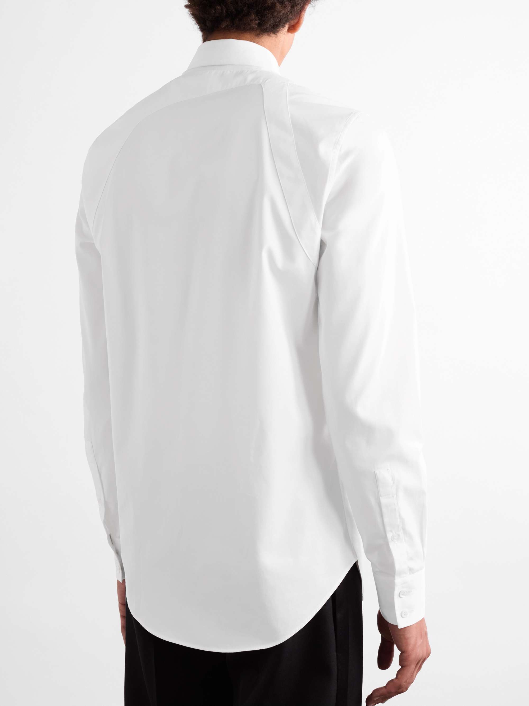 Harness-Detailed Cotton-Poplin Shirt view