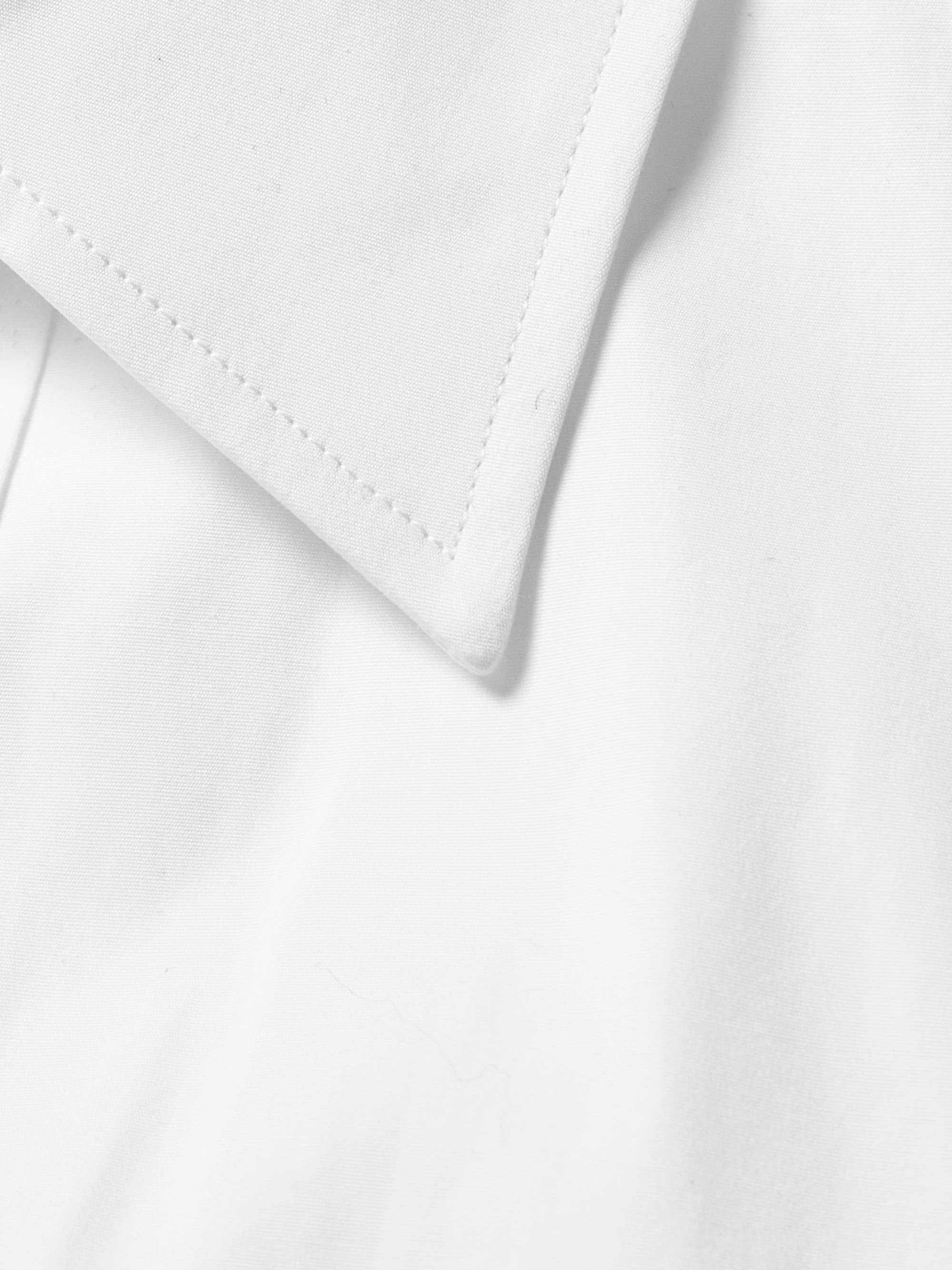 Harness-Detailed Cotton-Poplin Shirt view