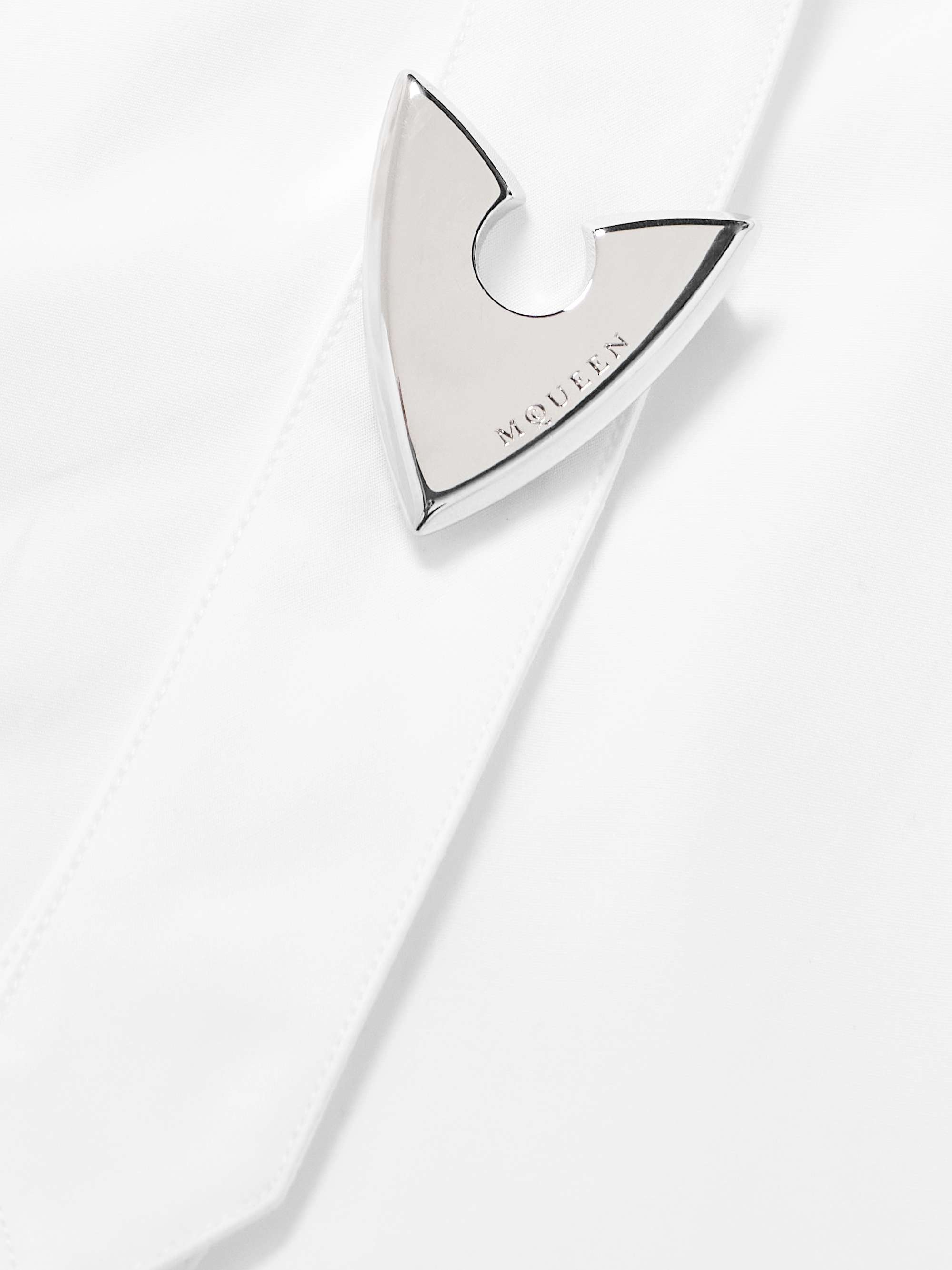 Harness-Detailed Cotton-Poplin Shirt view
