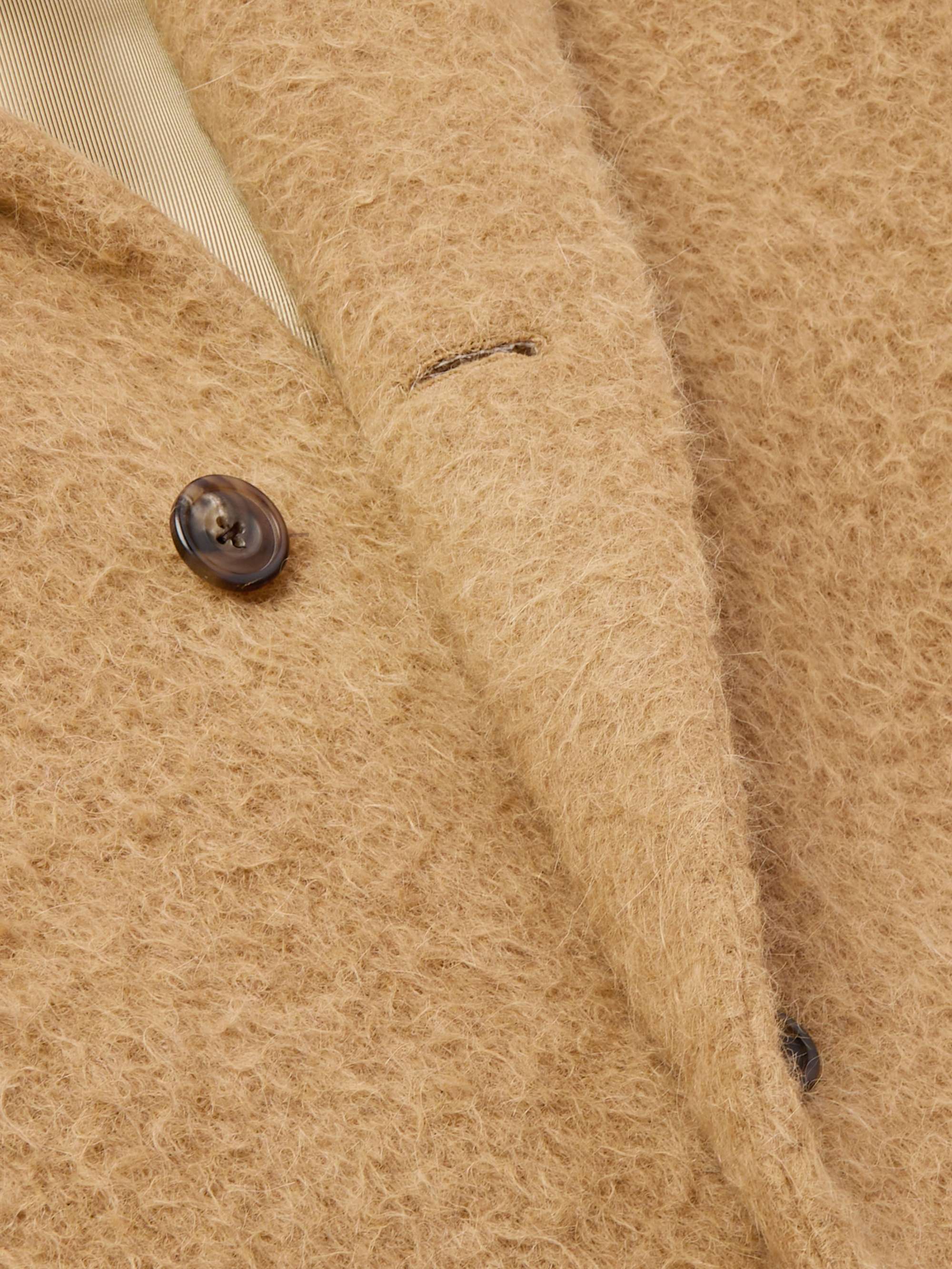 Brushed Llama-Blend Coat view