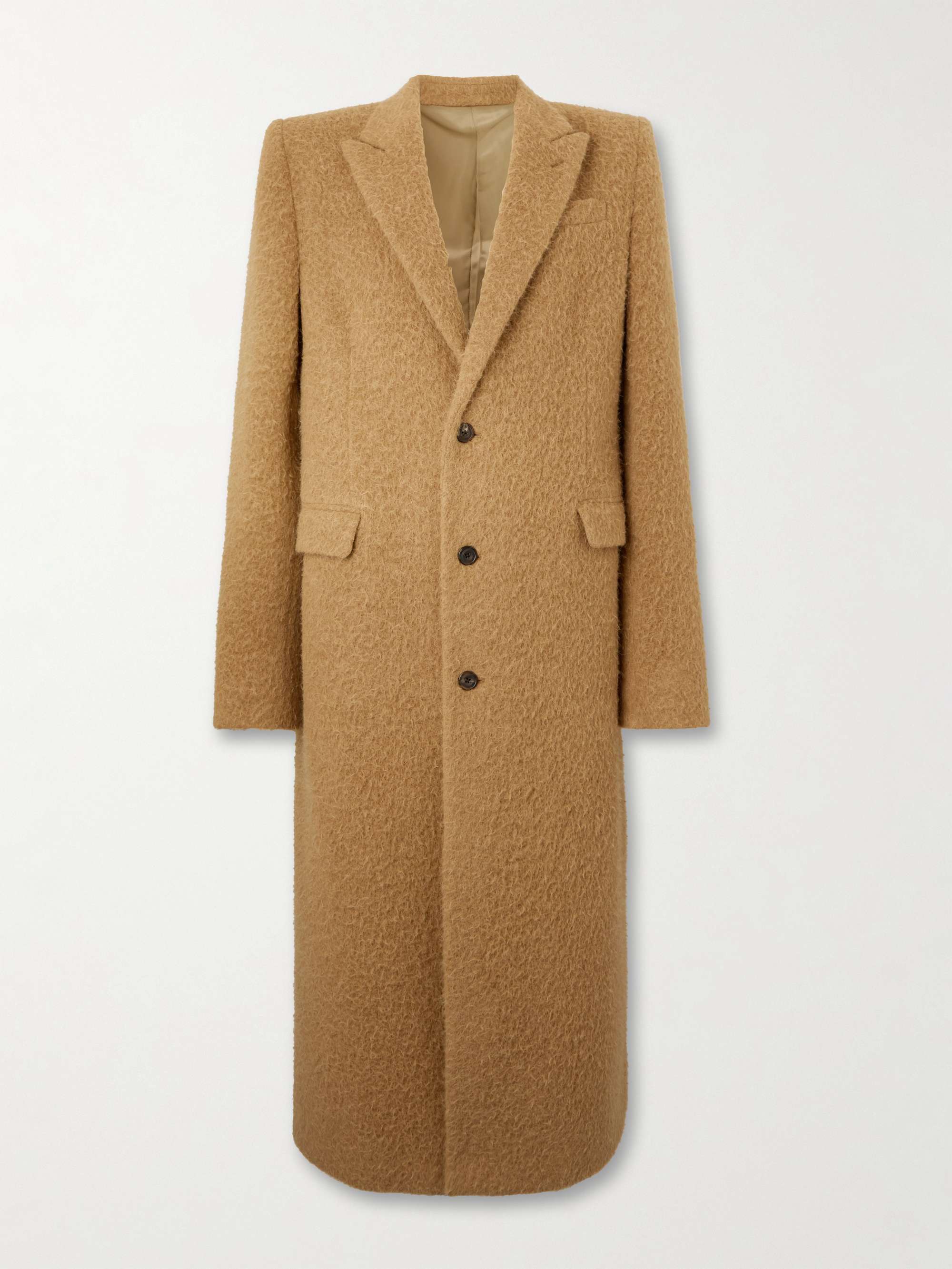 Brushed Llama-Blend Coat view