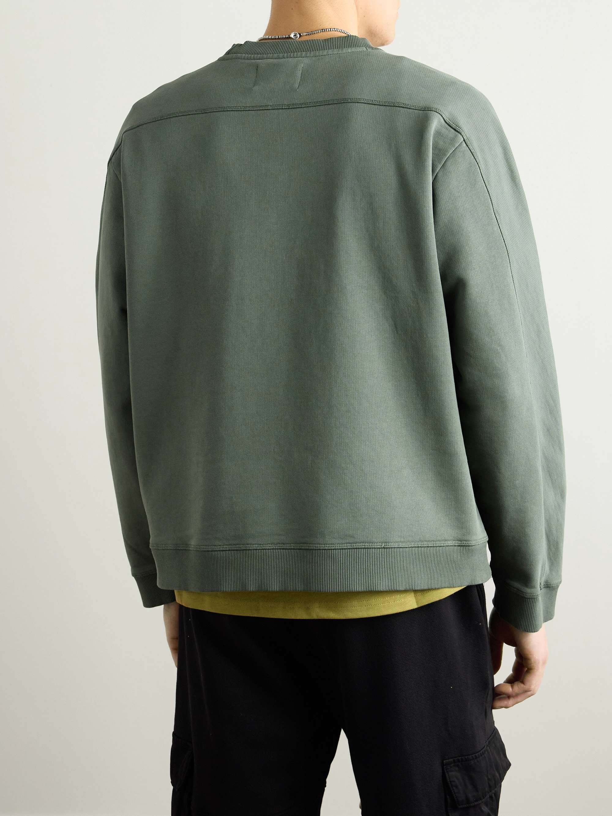 Prism Garment-Dyed Cotton-Jersey Sweatshirt view