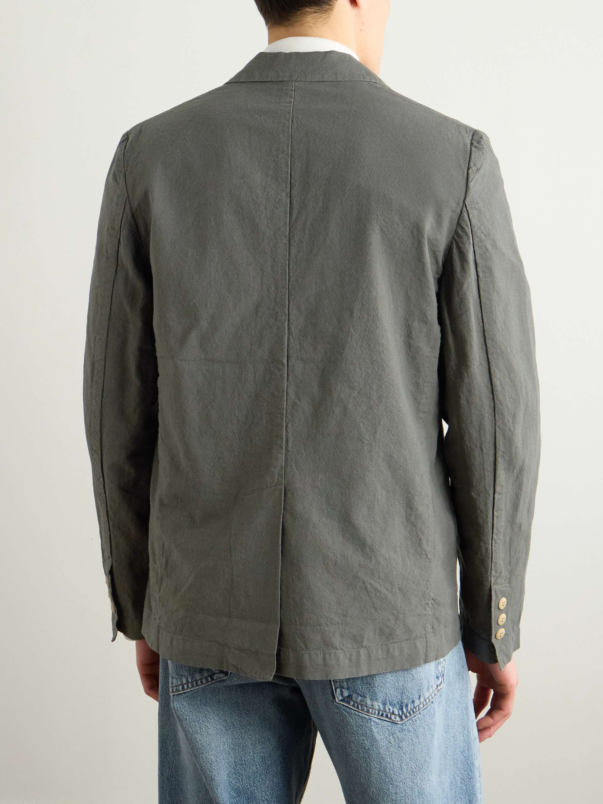 Linen and Cotton-Blend Blazer view