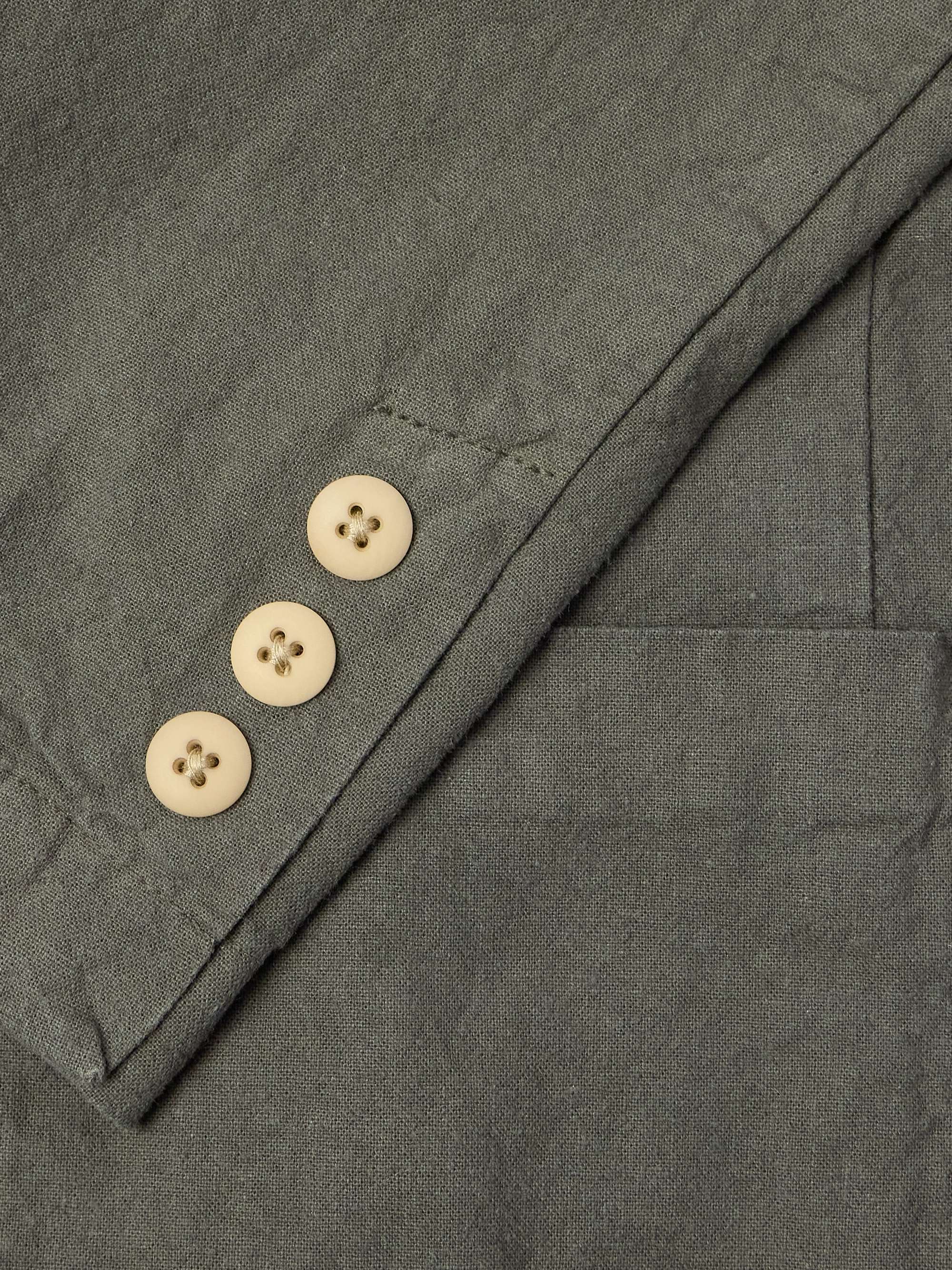 Linen and Cotton-Blend Blazer view