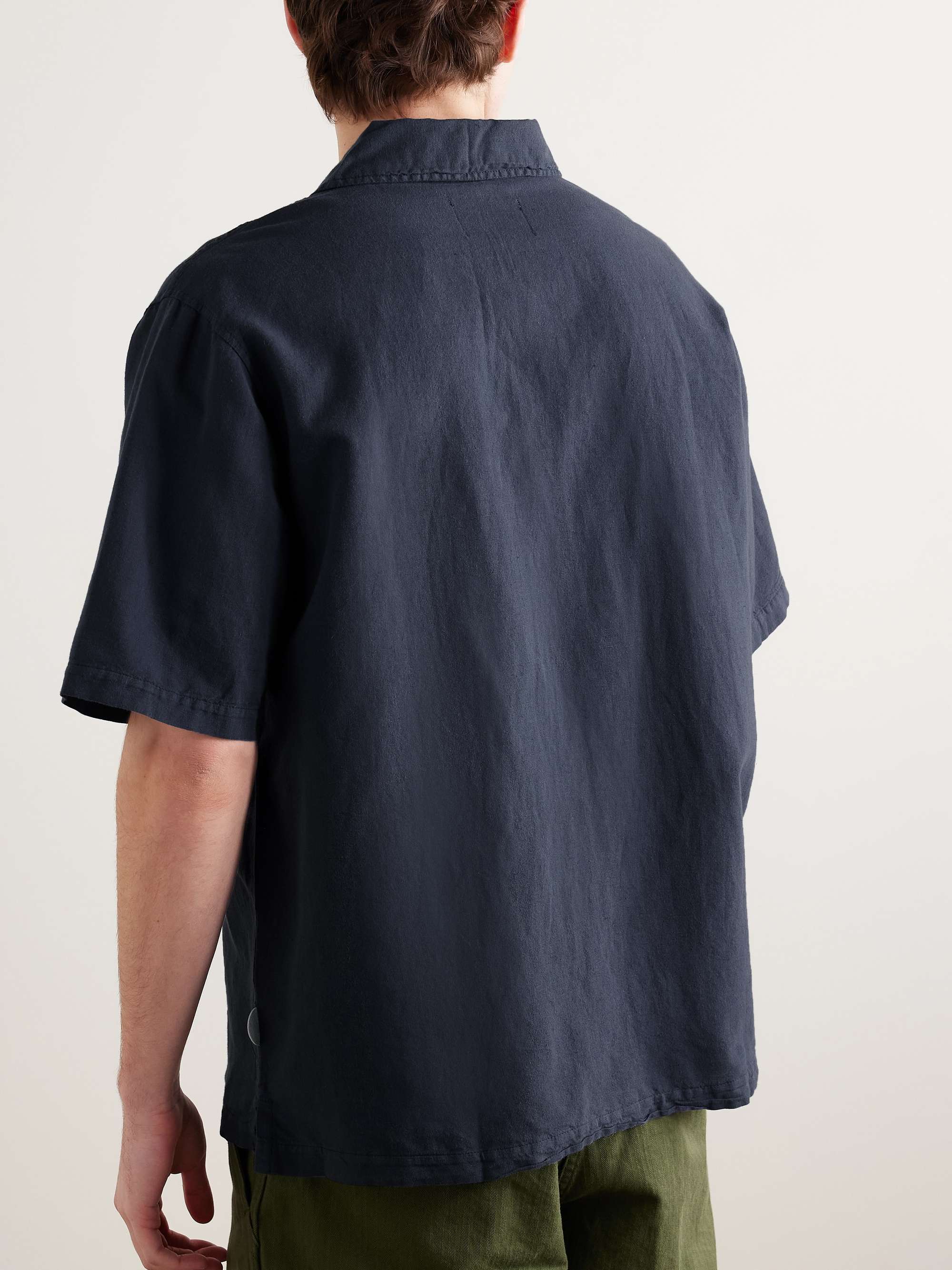 Gabe Linen and Cotton-Blend Shirt view