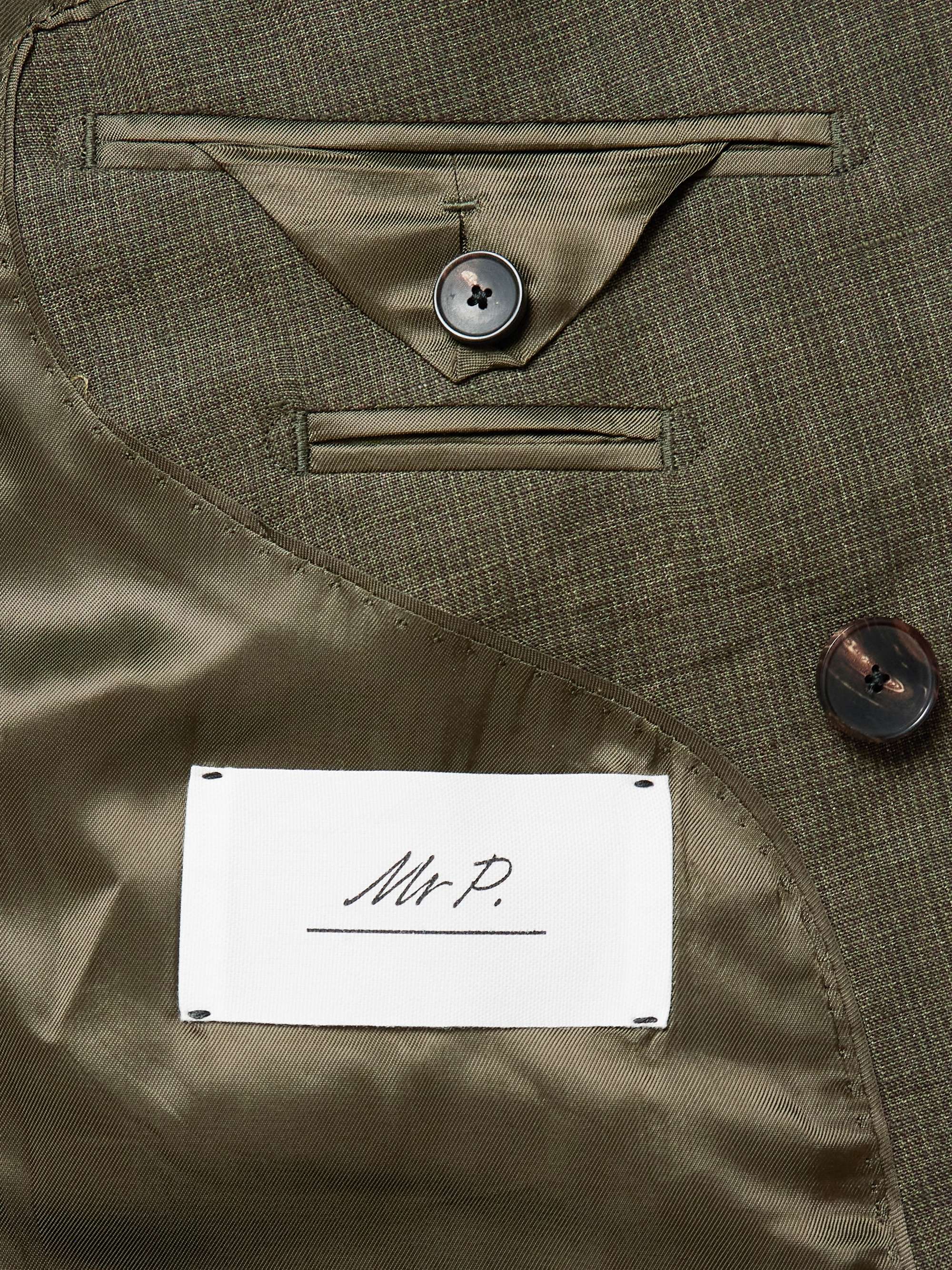 Double-Breasted Puppytooth Linen Suit Jacket view