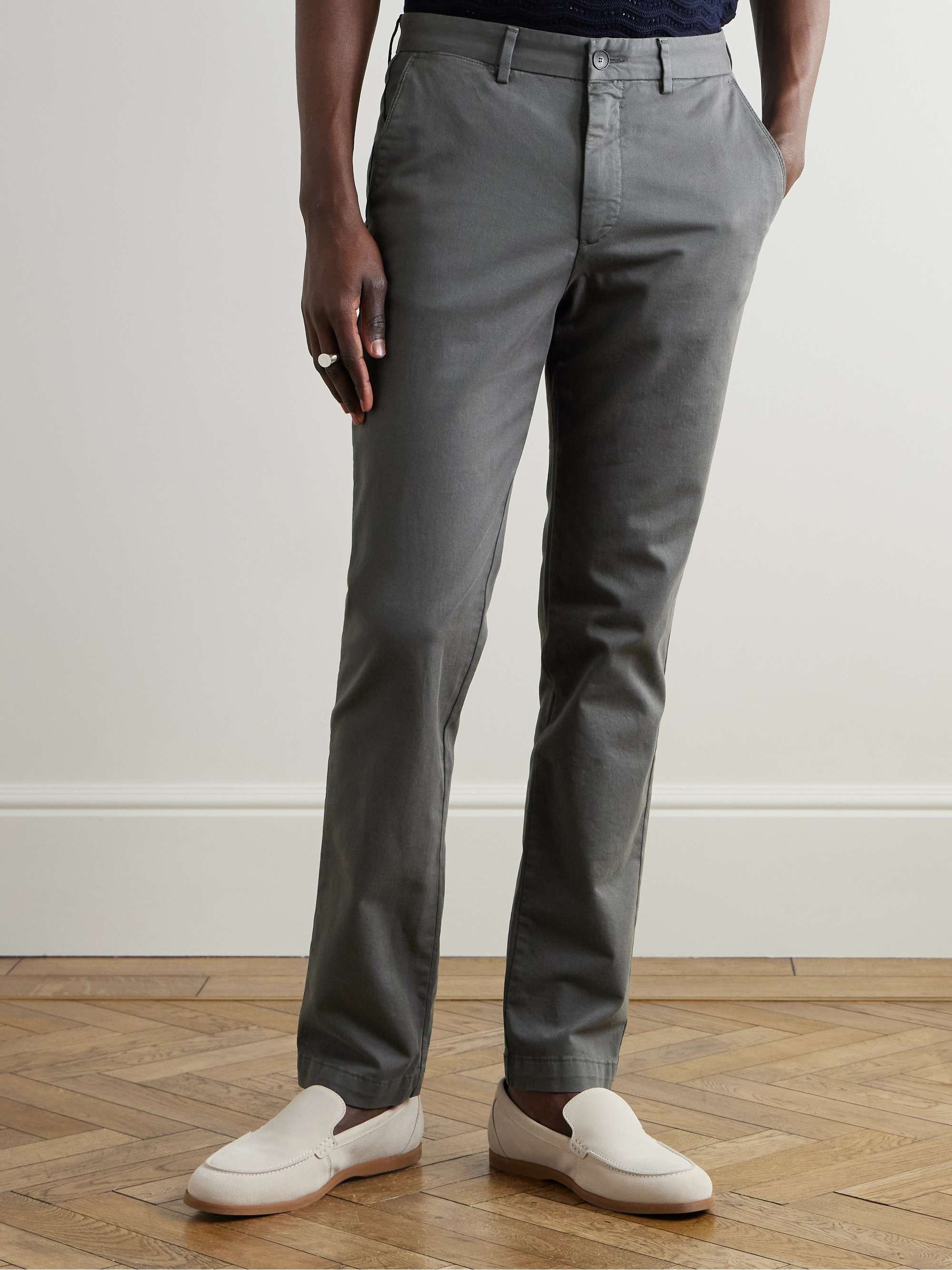 Slim-Fit Cotton-Twill Chinos view