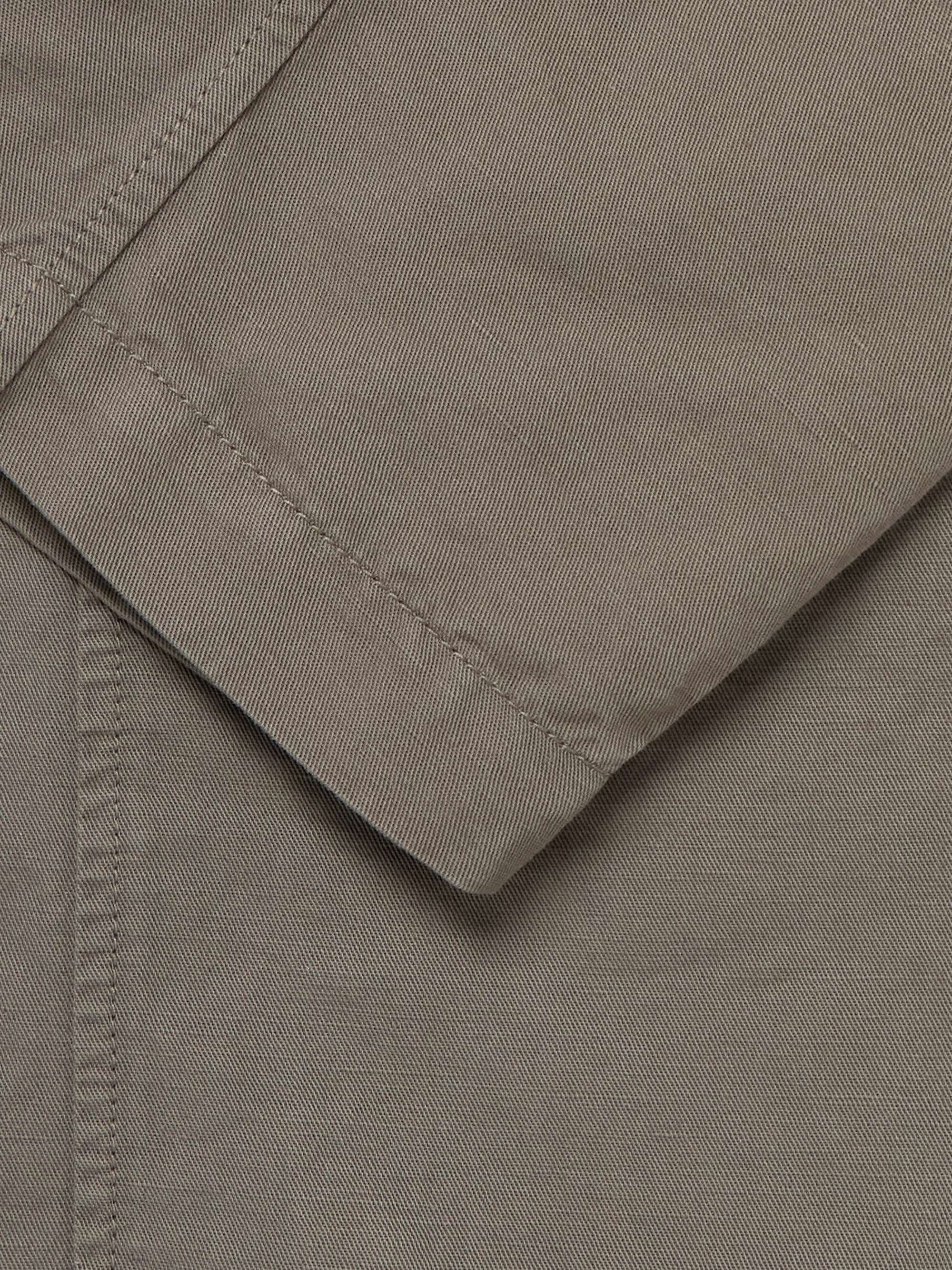 Unstructured Garment-Dyed Organic Cotton and Linen-Blend Suit Jacket view