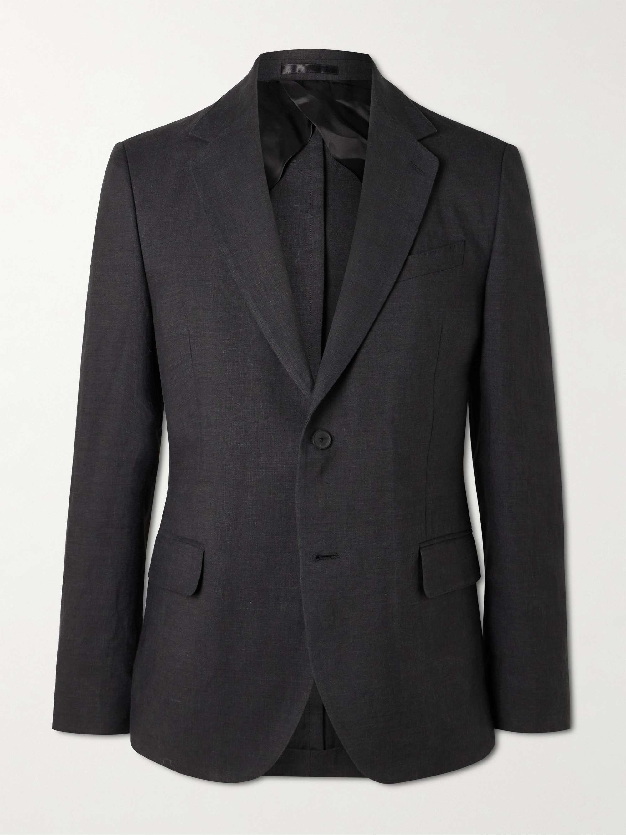 Regular-Fit Linen Suit Jacket view