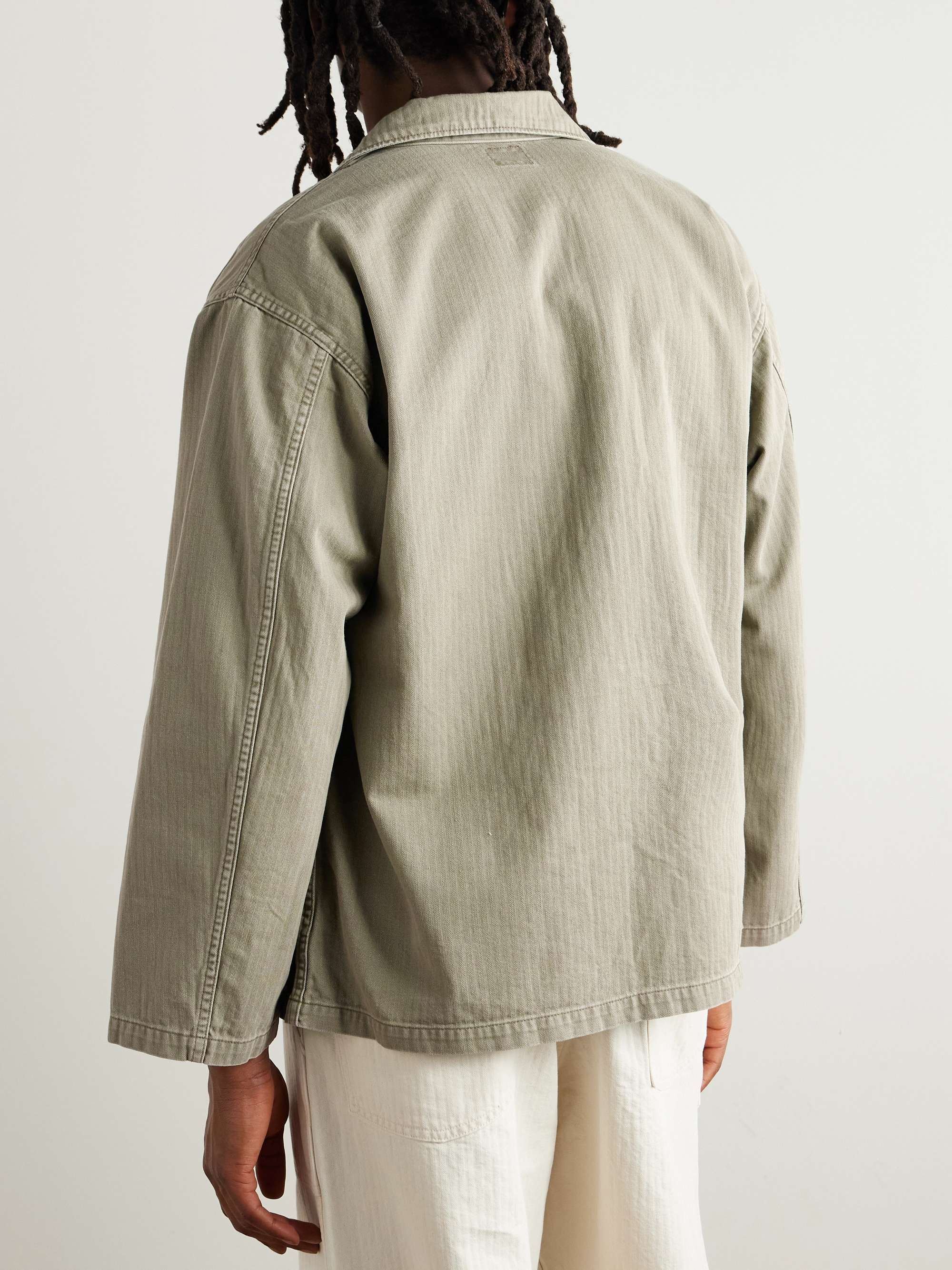 Herringbone Cotton-Canvas Shirt Jacket view