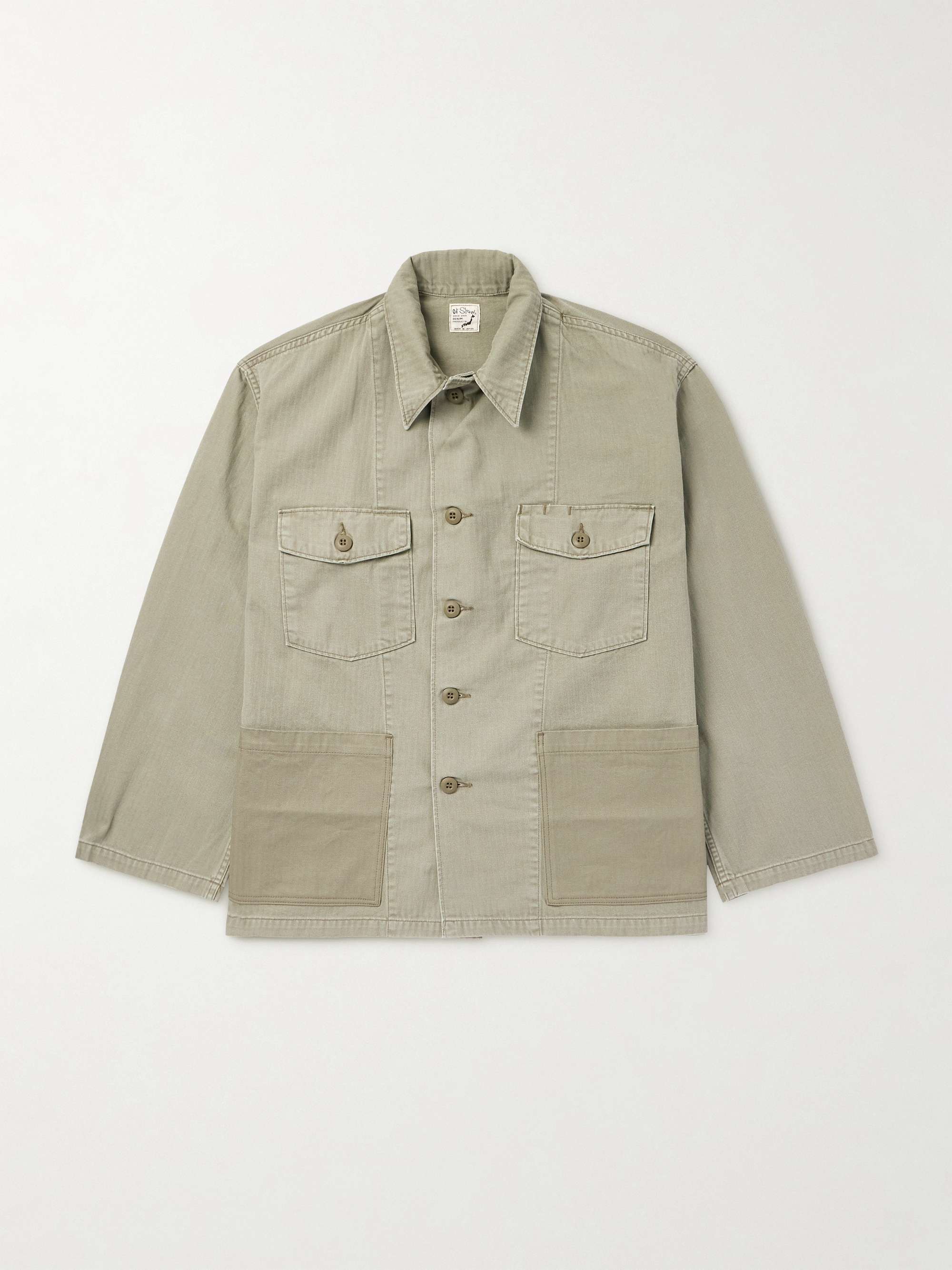 Herringbone Cotton-Canvas Shirt Jacket view