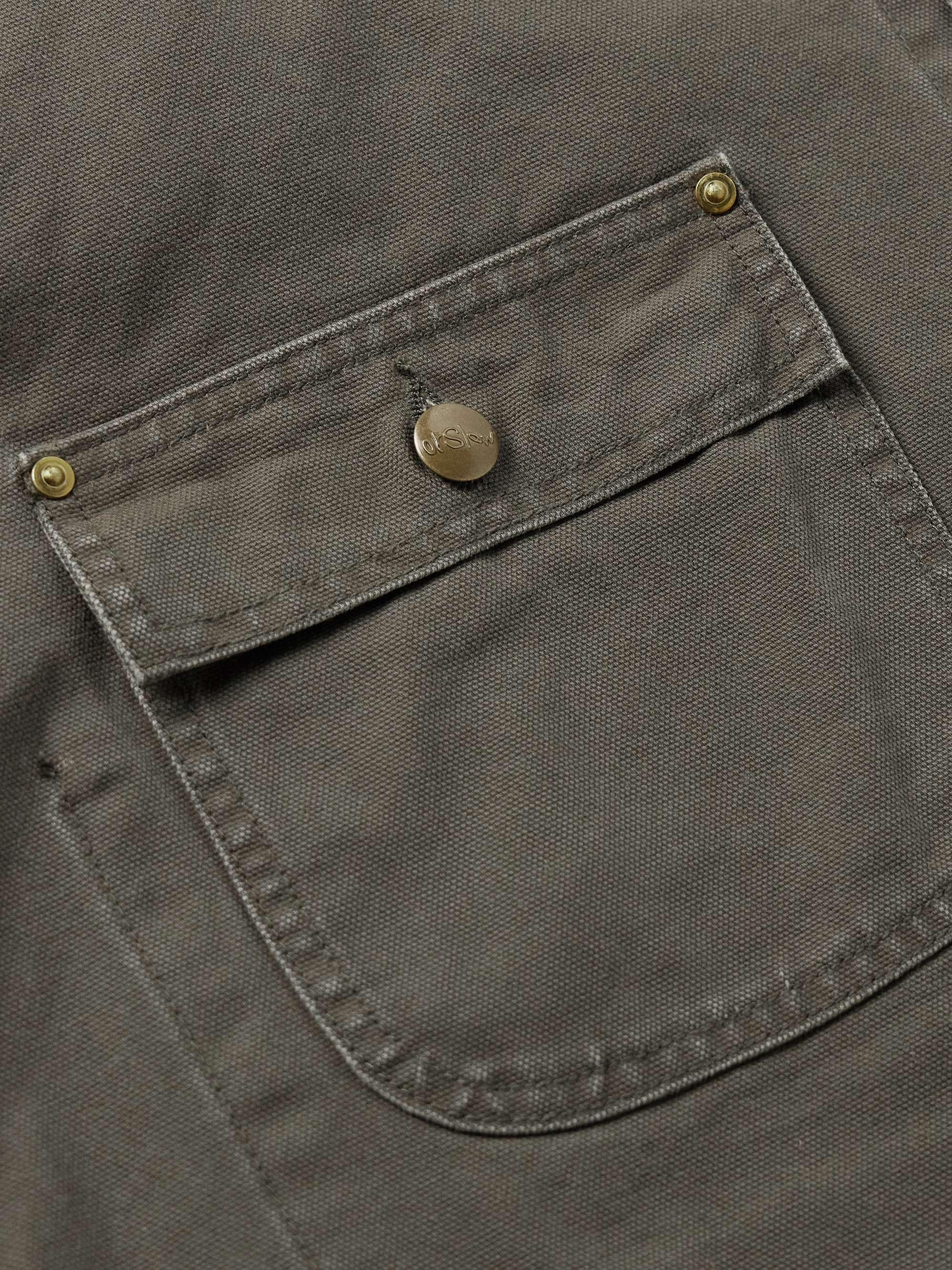 Cotton-Blend Corduroy-Trimmed Cotton-Canvas Chore Jacket view