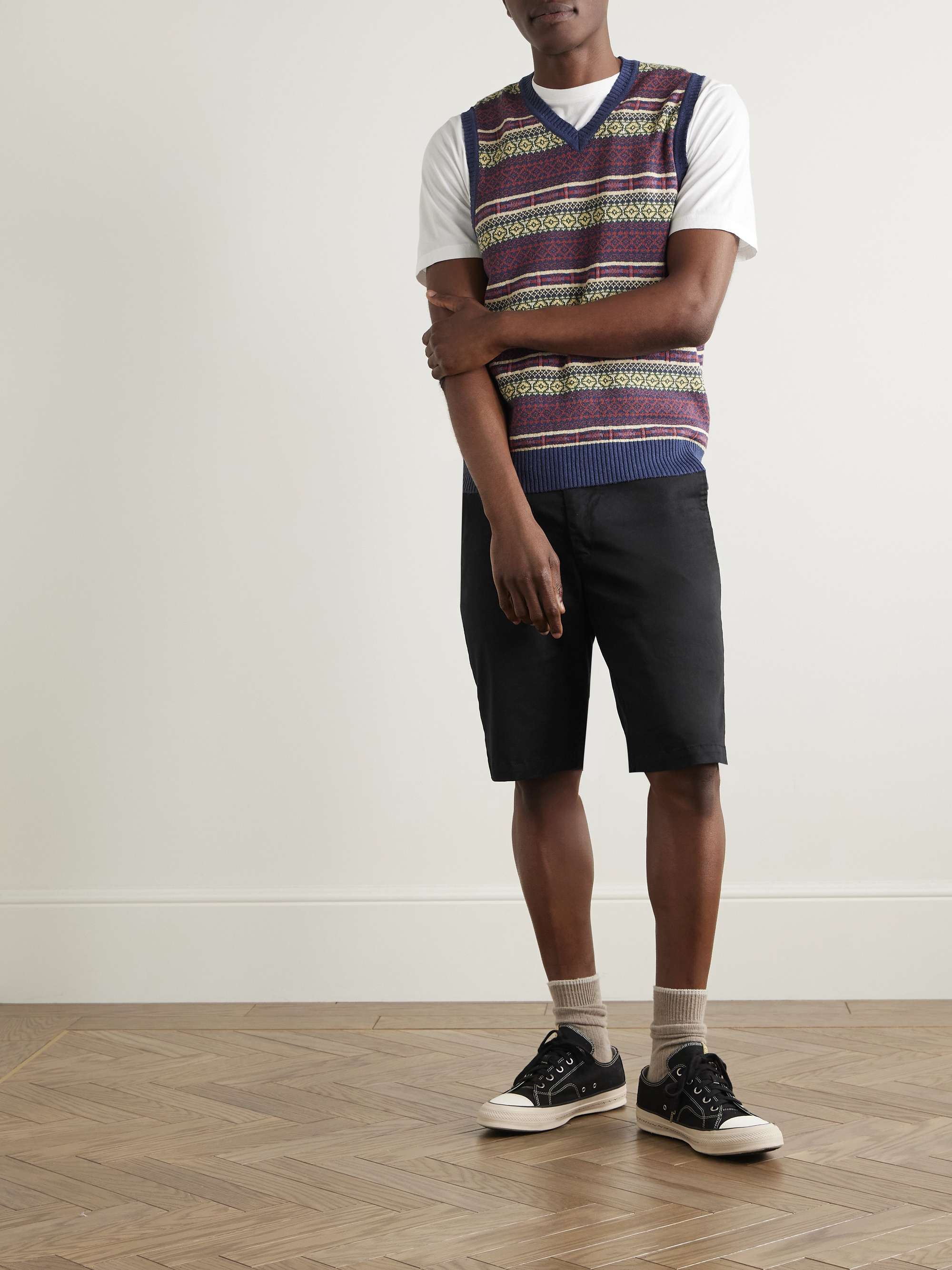 Ivy Slim-Fit Cotton-Blend Twill Shorts view