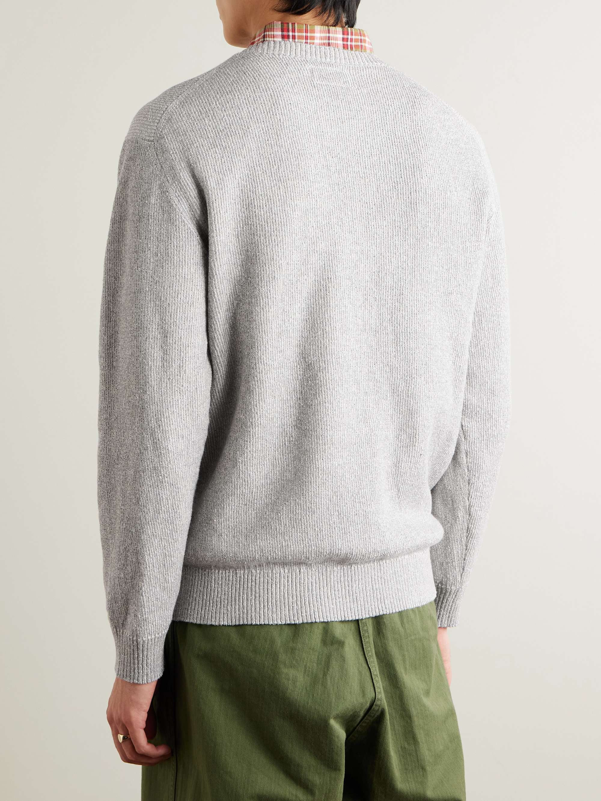 Ribbed Slub Cotton-Blend Sweater view