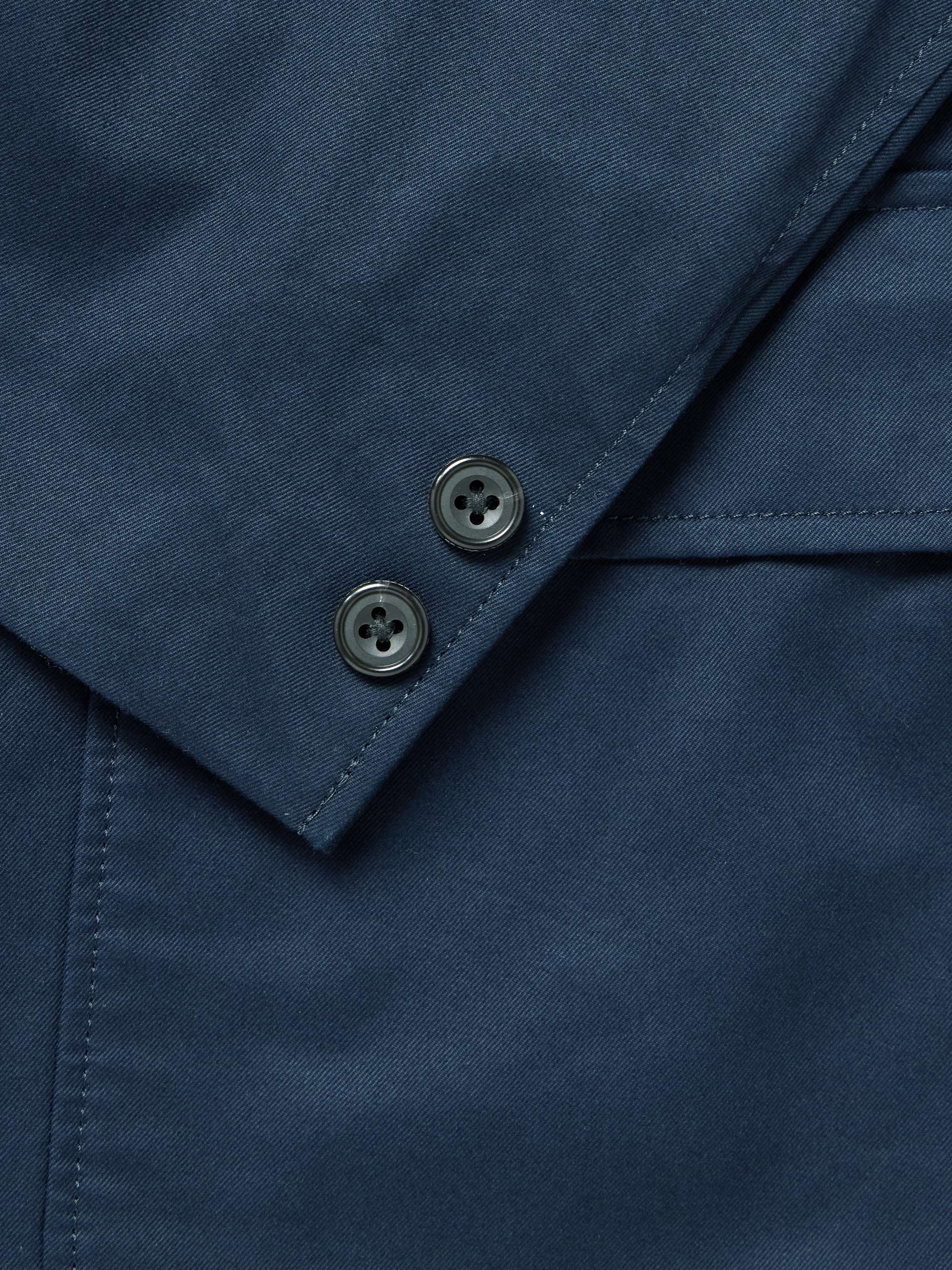 Unstructured Cotton-Twill Blazer view