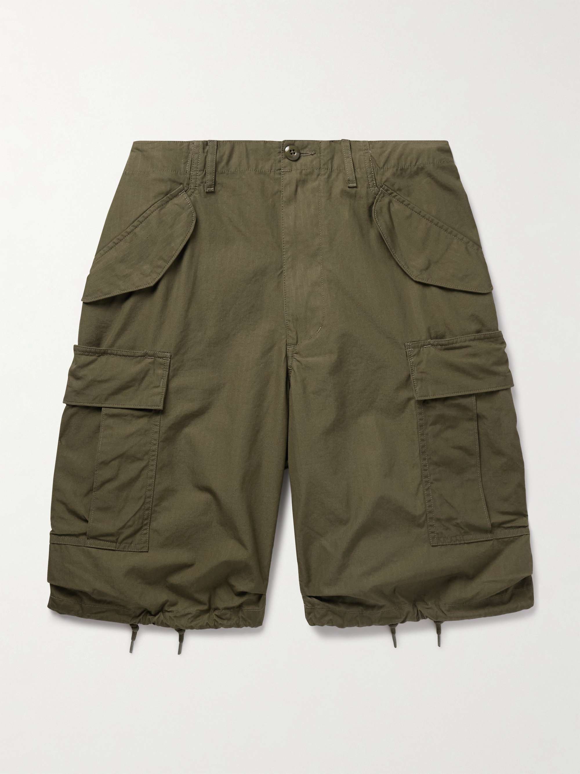 Straight-Leg Cotton-Ripstop Cargo Shorts view