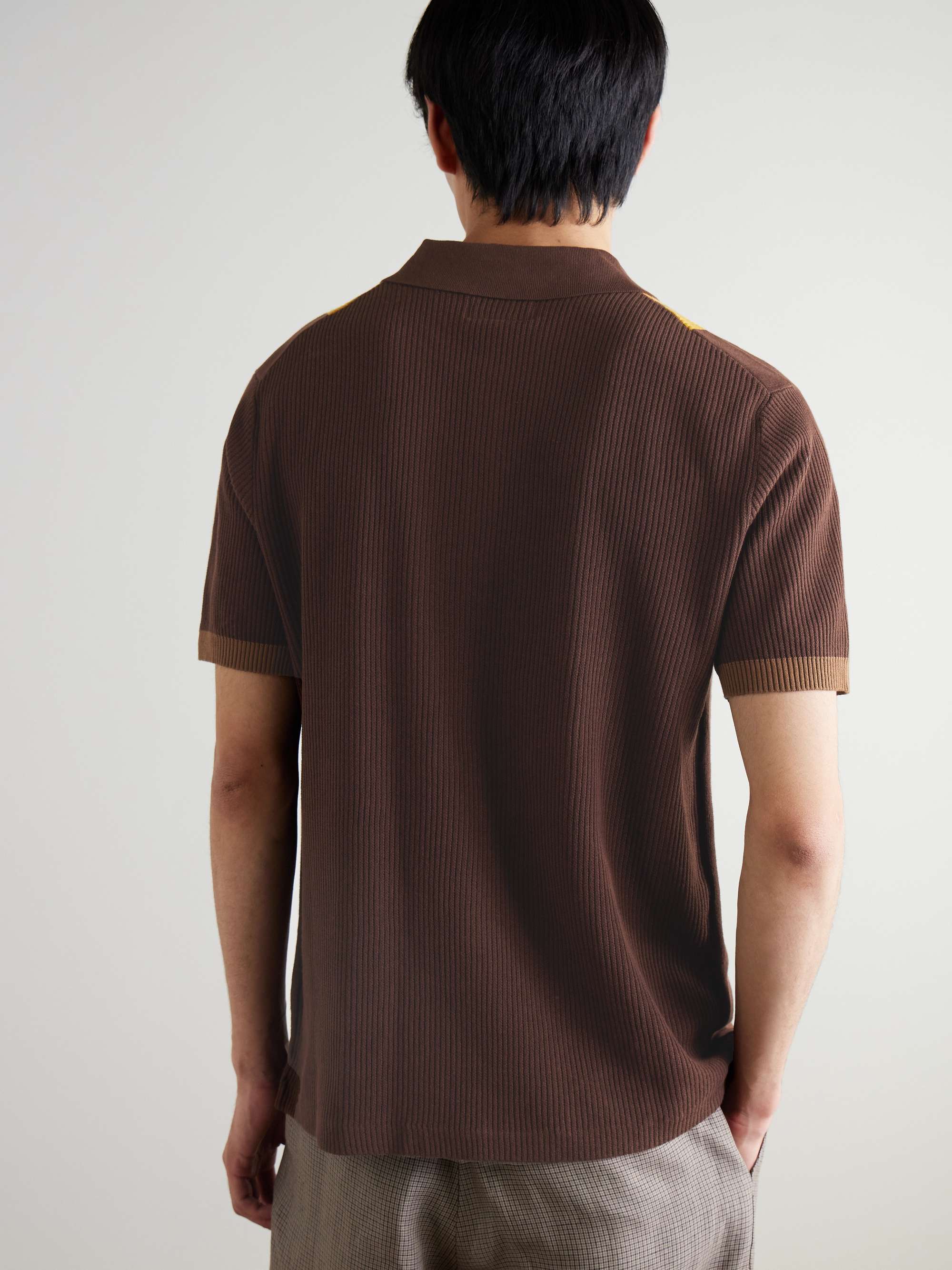 Argyle Cotton Polo Shirt view