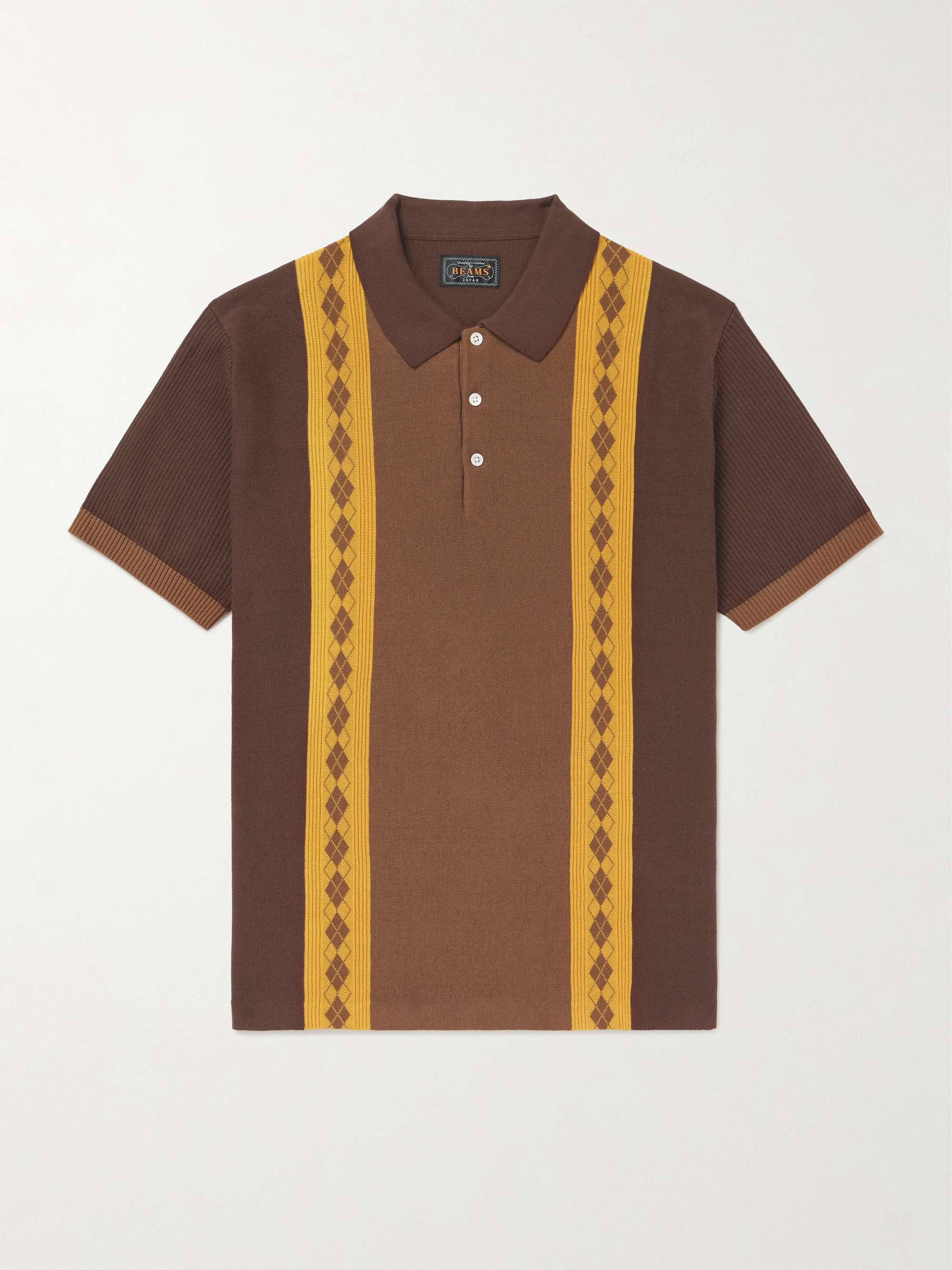 Argyle Cotton Polo Shirt view