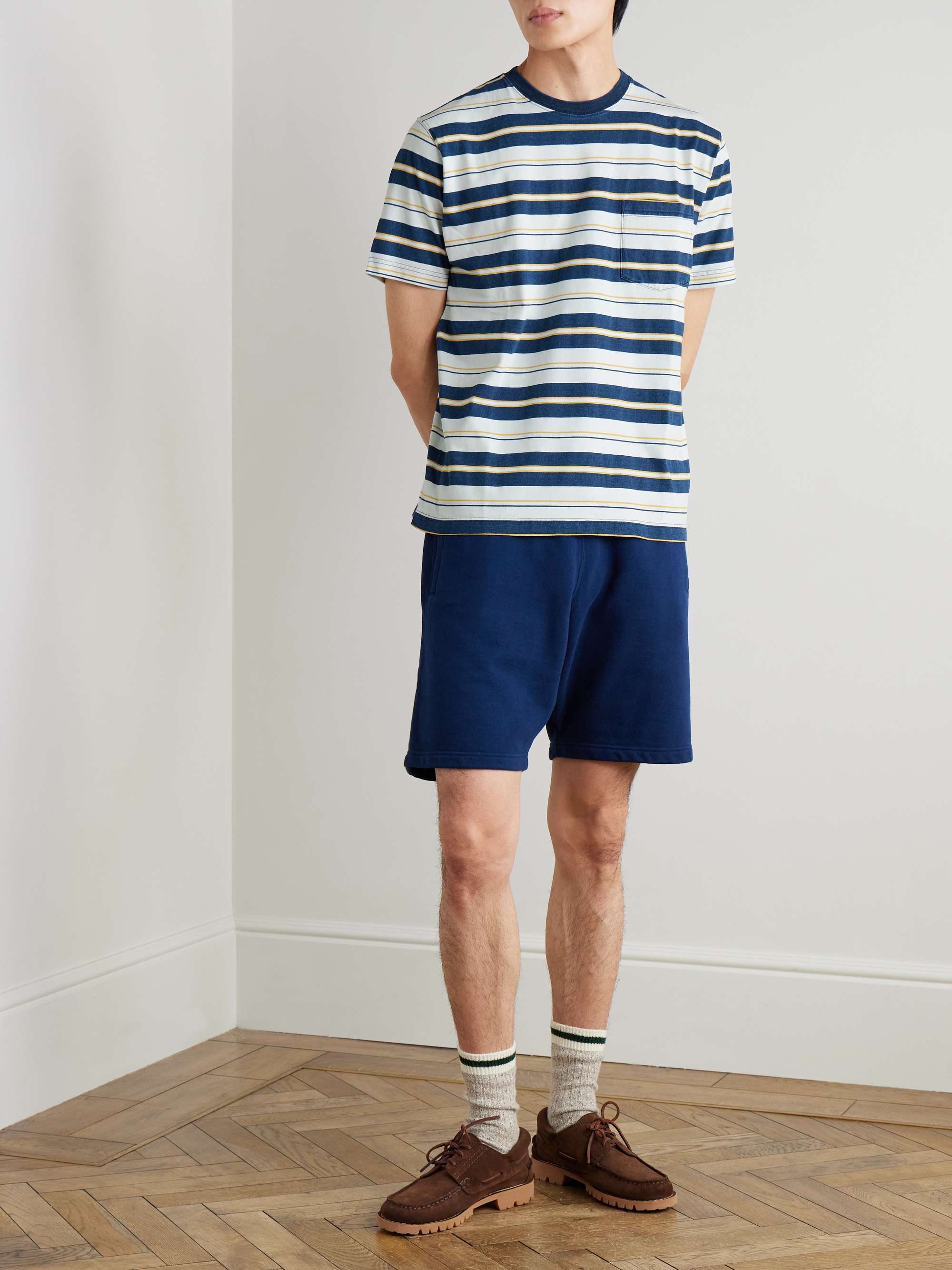 Striped Cotton-Jersey T-Shirt view