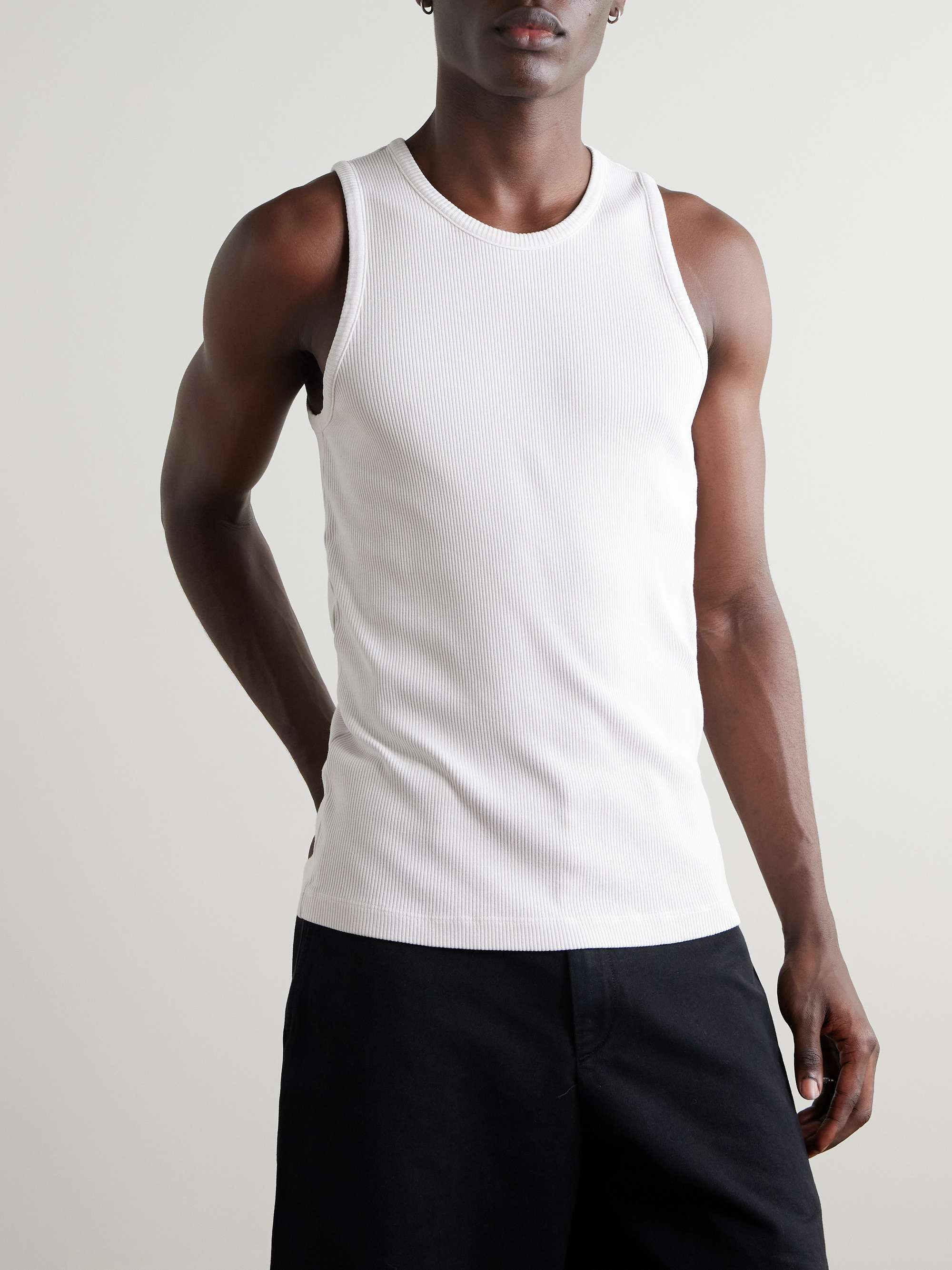 Viggo Ribbed Stretch Organic Cotton and TENCEL™ Lyocell-Blend Tank Top view