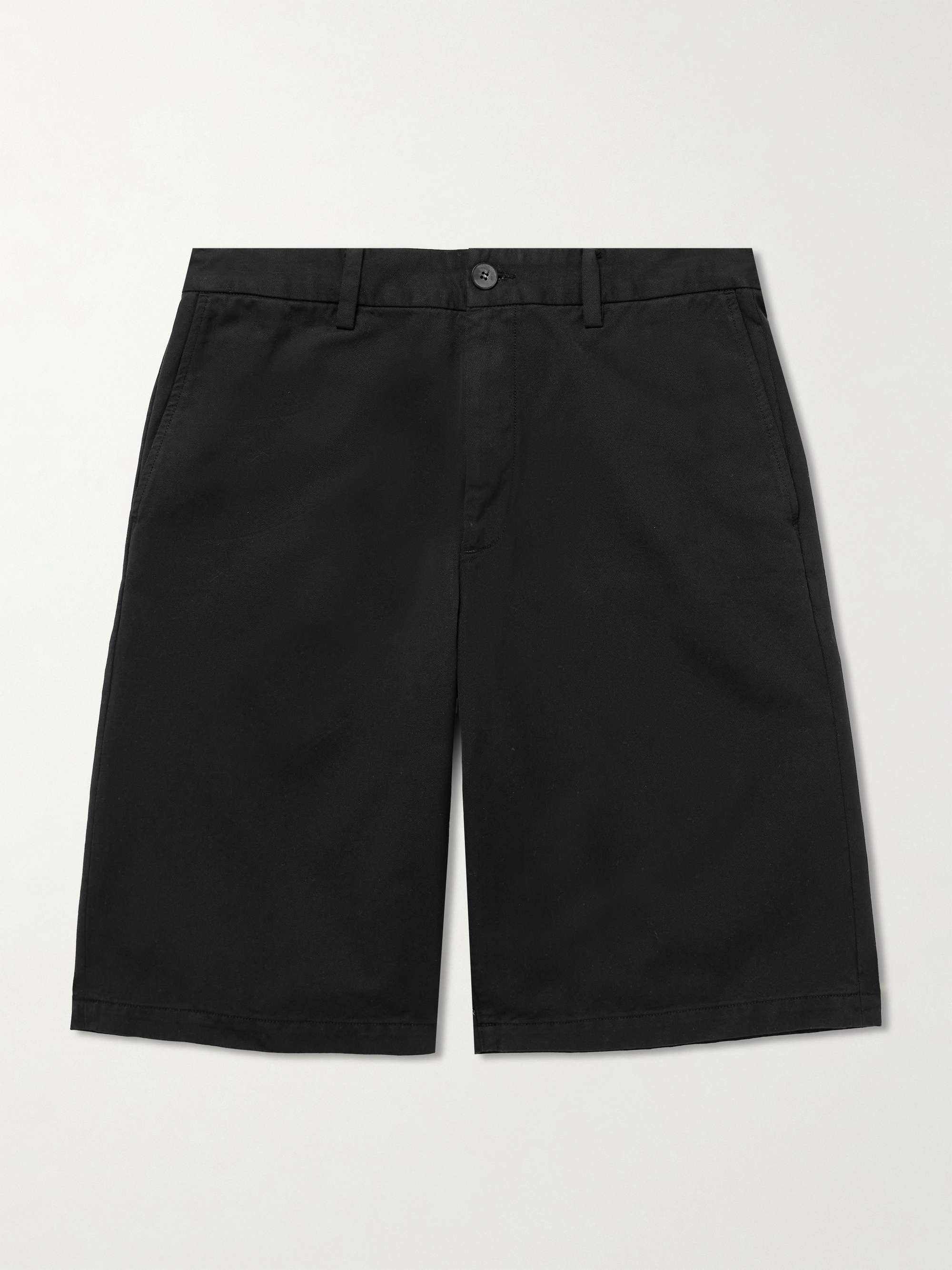 Cosmo Straight-Leg Garment-Dyed Cotton-Twill Shorts view