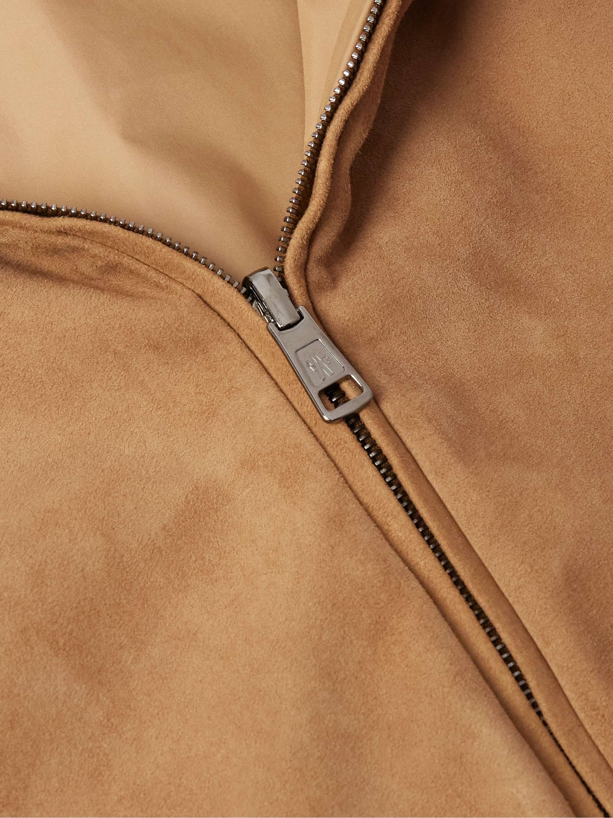 Turbat Logo-Appliquéd Reversible Suede and AirSoft Shell Jacket view