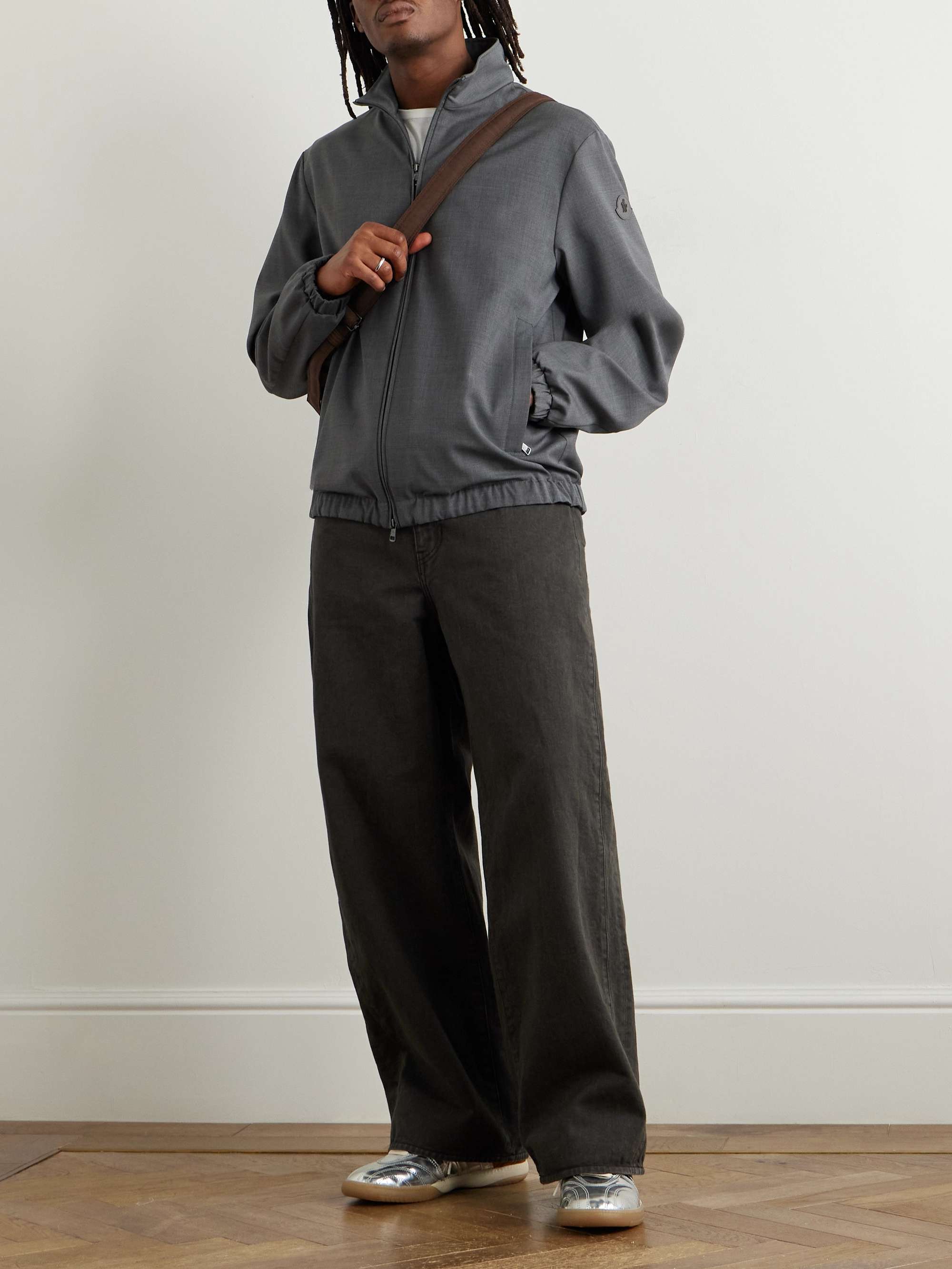 Malavat Logo-Appliquéd Wool Jacket view