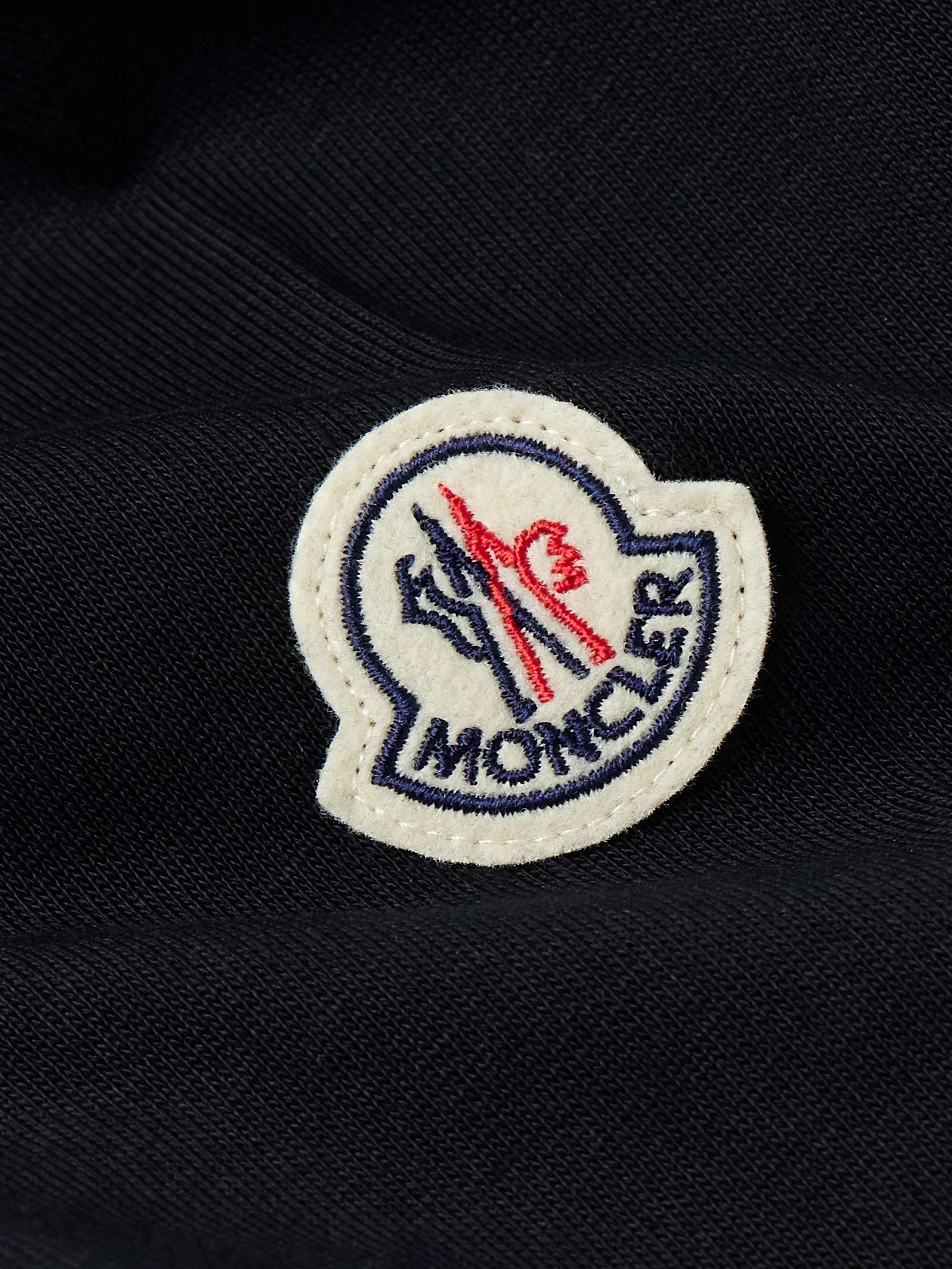 Logo-Appliquéd Cotton-Jersey Zip-Up Hoodie view
