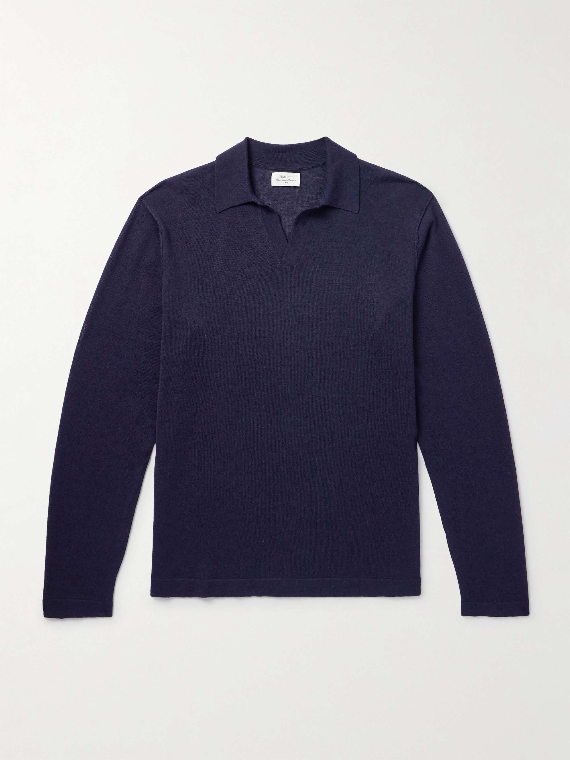 Wool and Linen-Blend Polo Shirt view