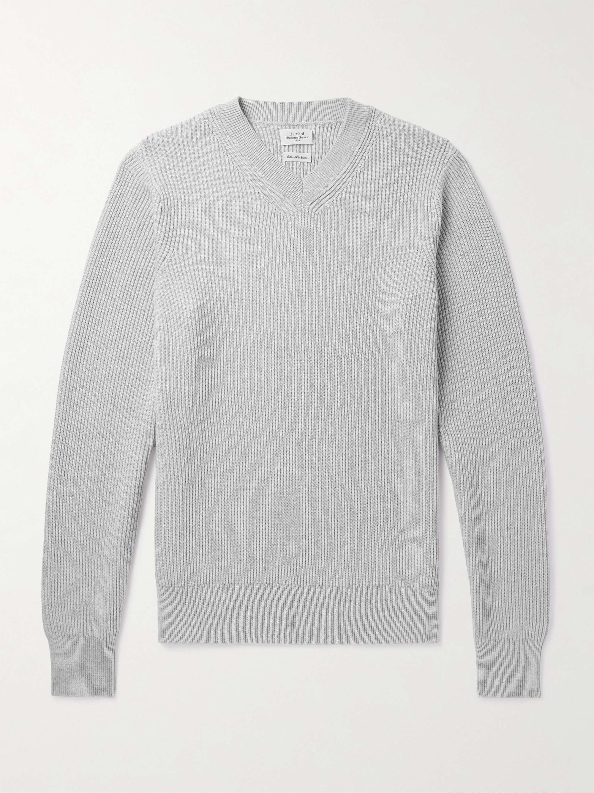 Ribbed Cotton and Cashmere-Blend Sweater view