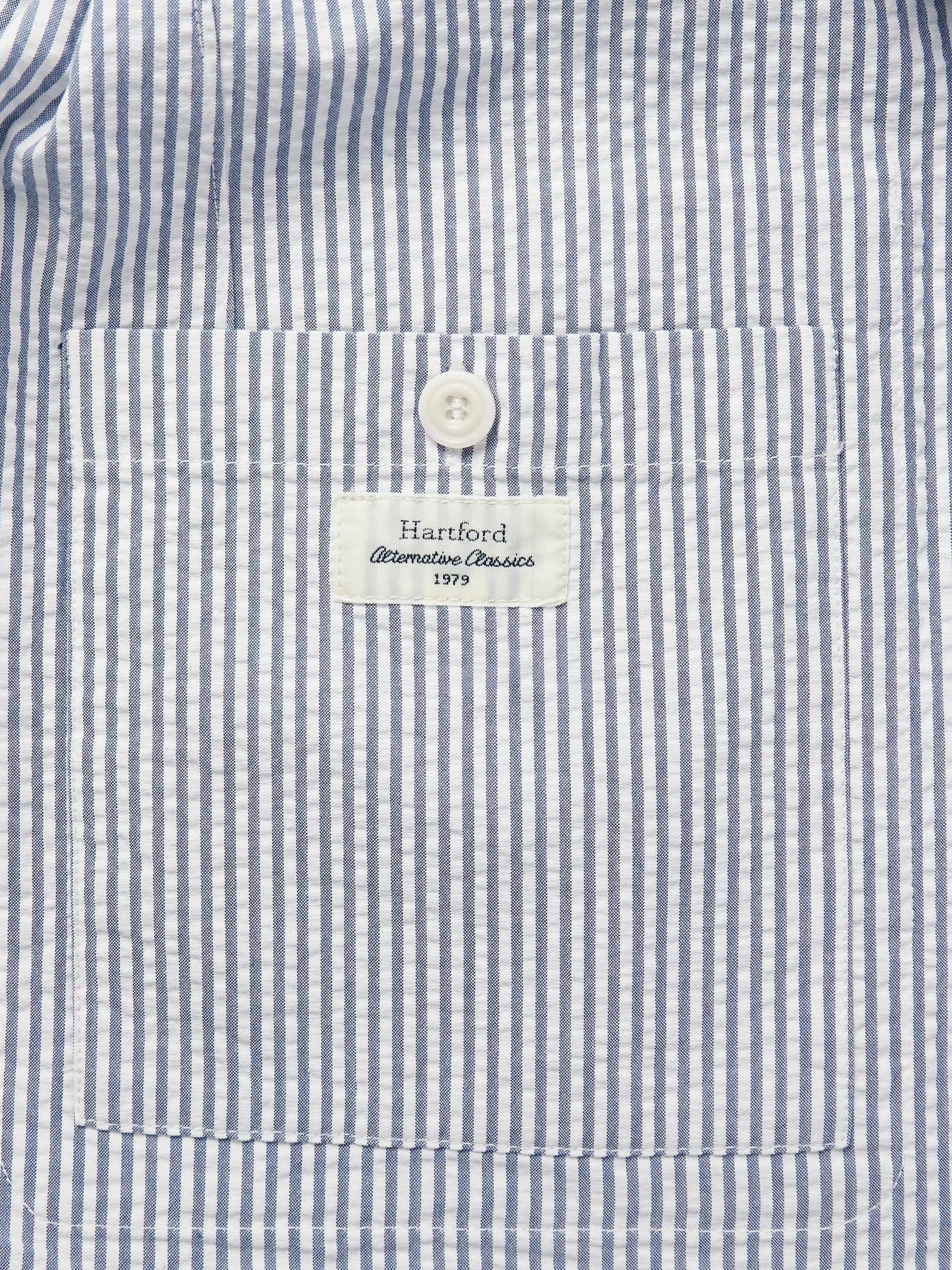 Jobby Unstructured Striped Cotton-Seersucker Blazer view