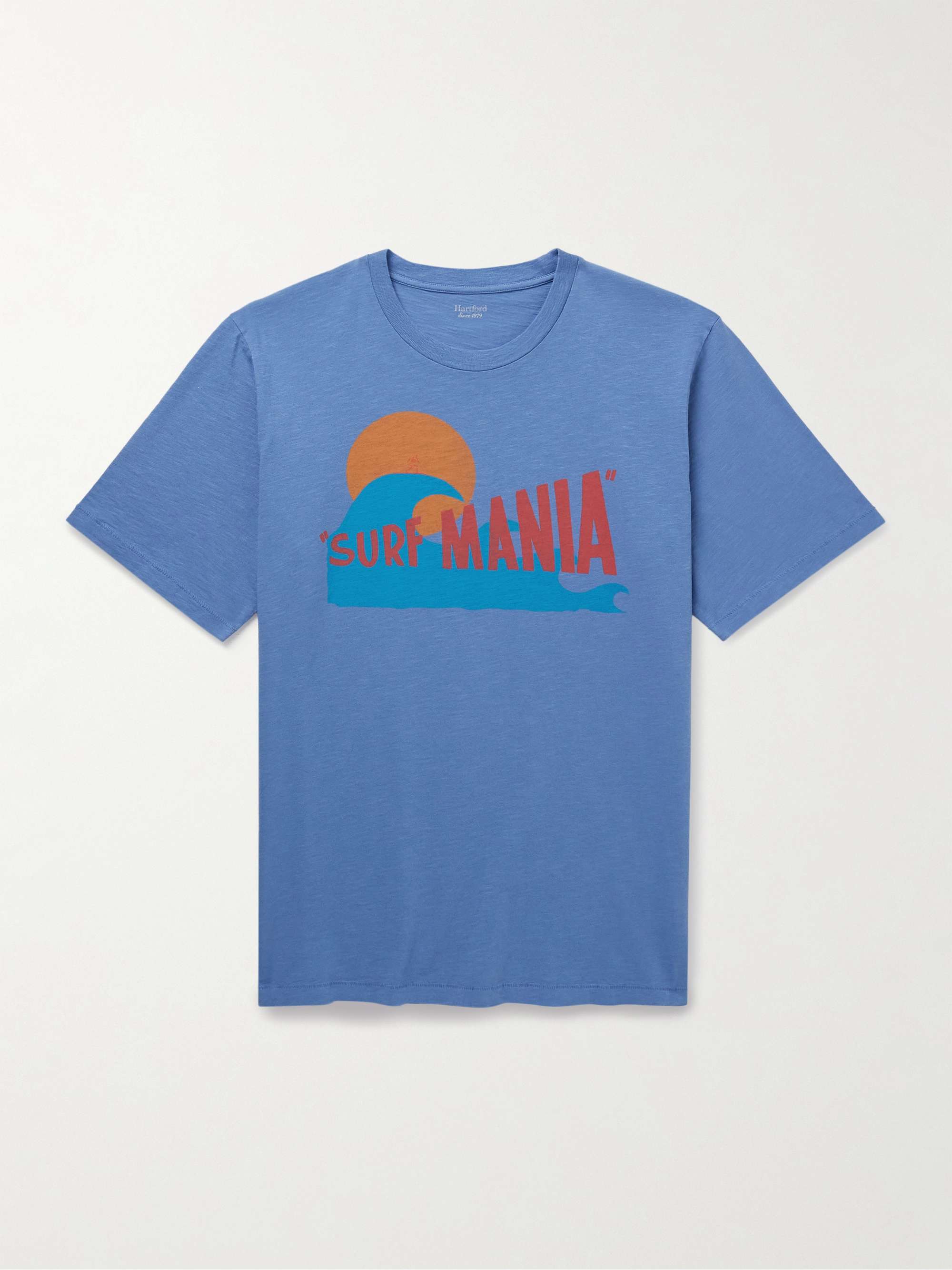 Surf Mania Printed Garment-Dyed Cotton-Jersey T-Shirt view