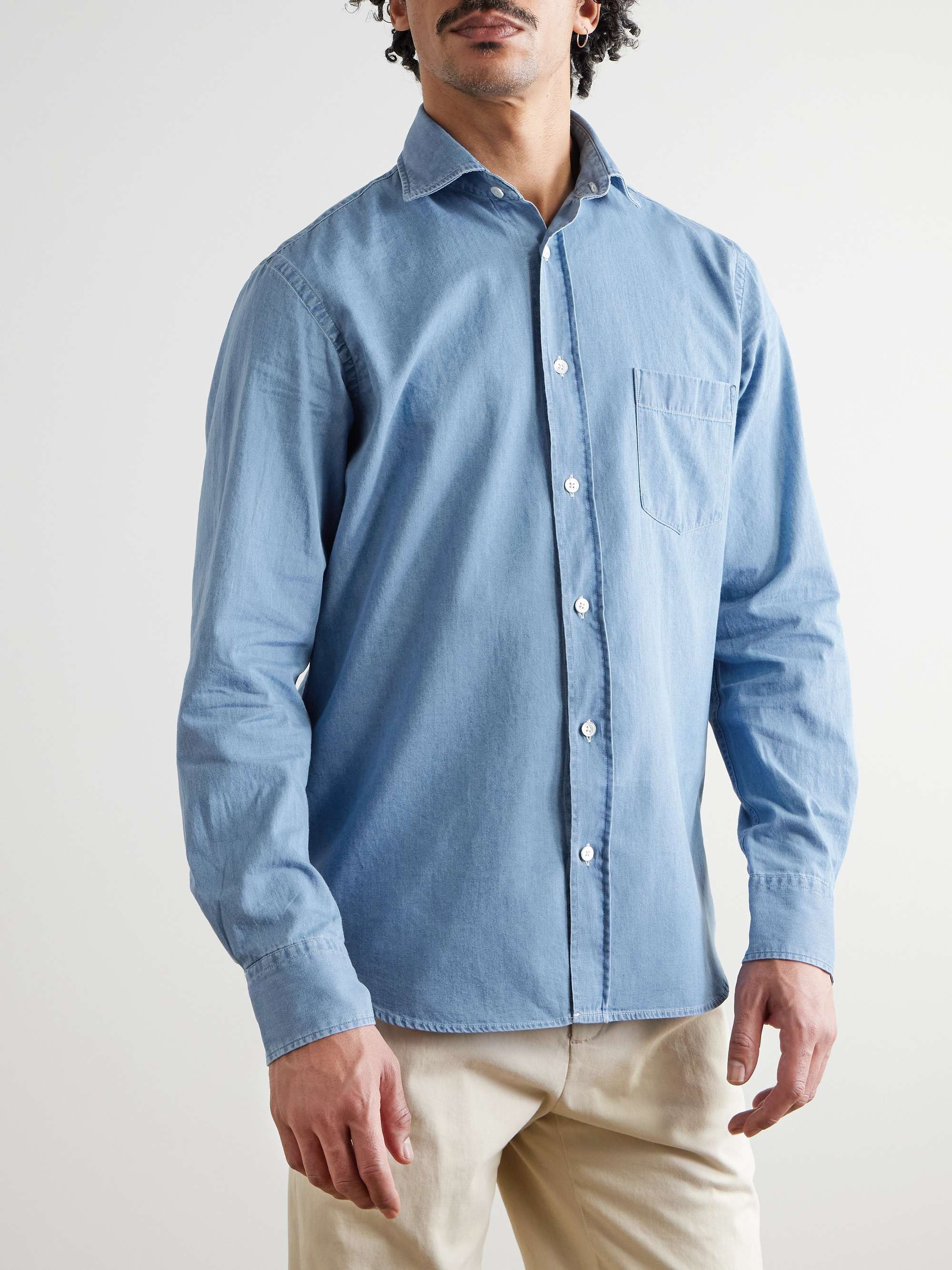 Paul Cotton-Chambray Shirt view